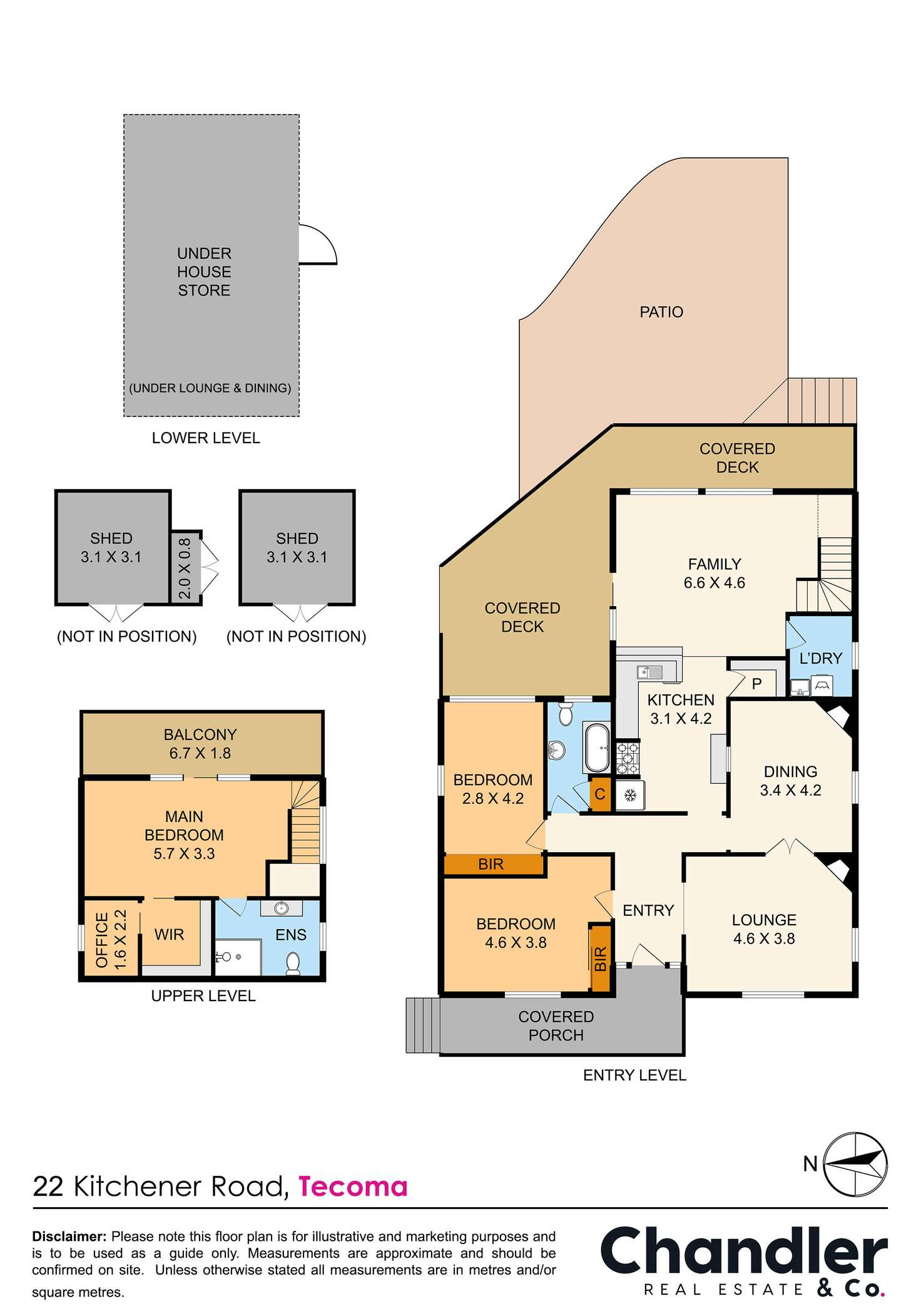 Floorplan of Homely house listing, 22 Kitchener Road, Tecoma VIC 3160