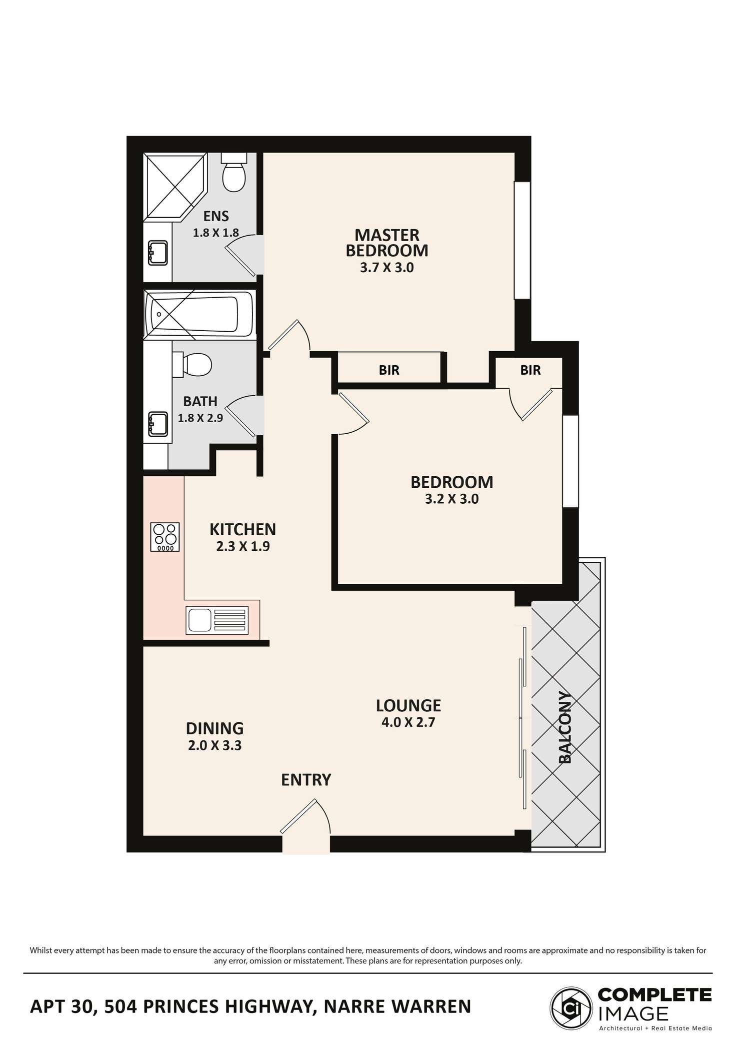 Floorplan of Homely house listing, 30/504 Princes Highway, Narre Warren VIC 3805