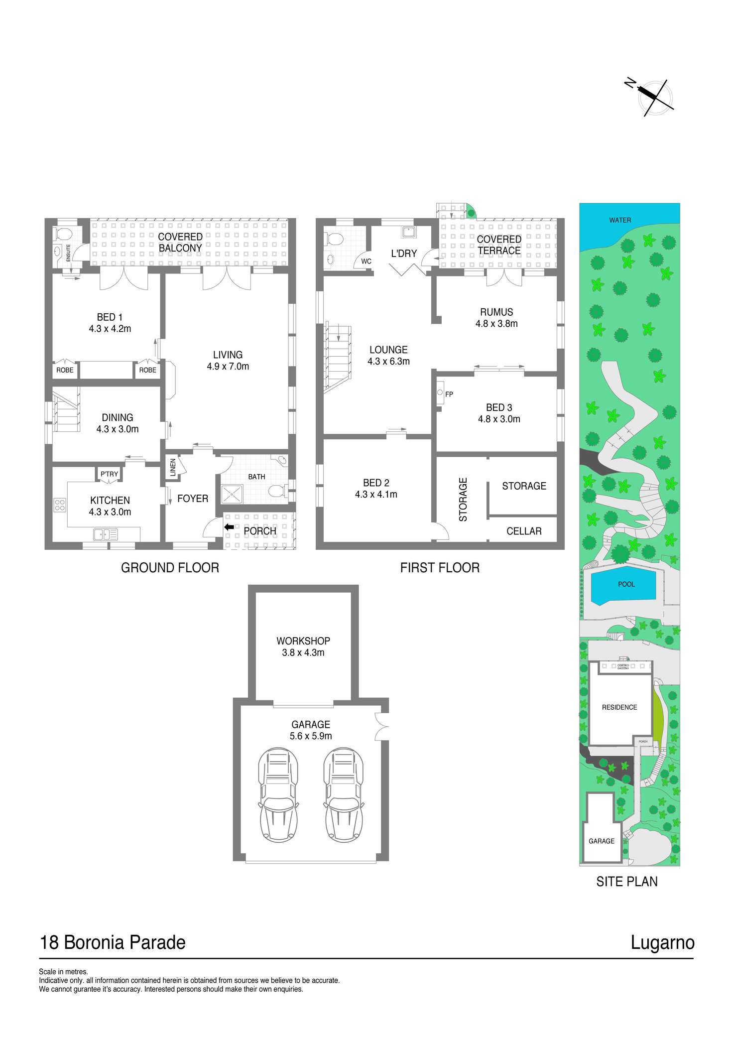 Floorplan of Homely house listing, 18 Boronia Parade, Lugarno NSW 2210