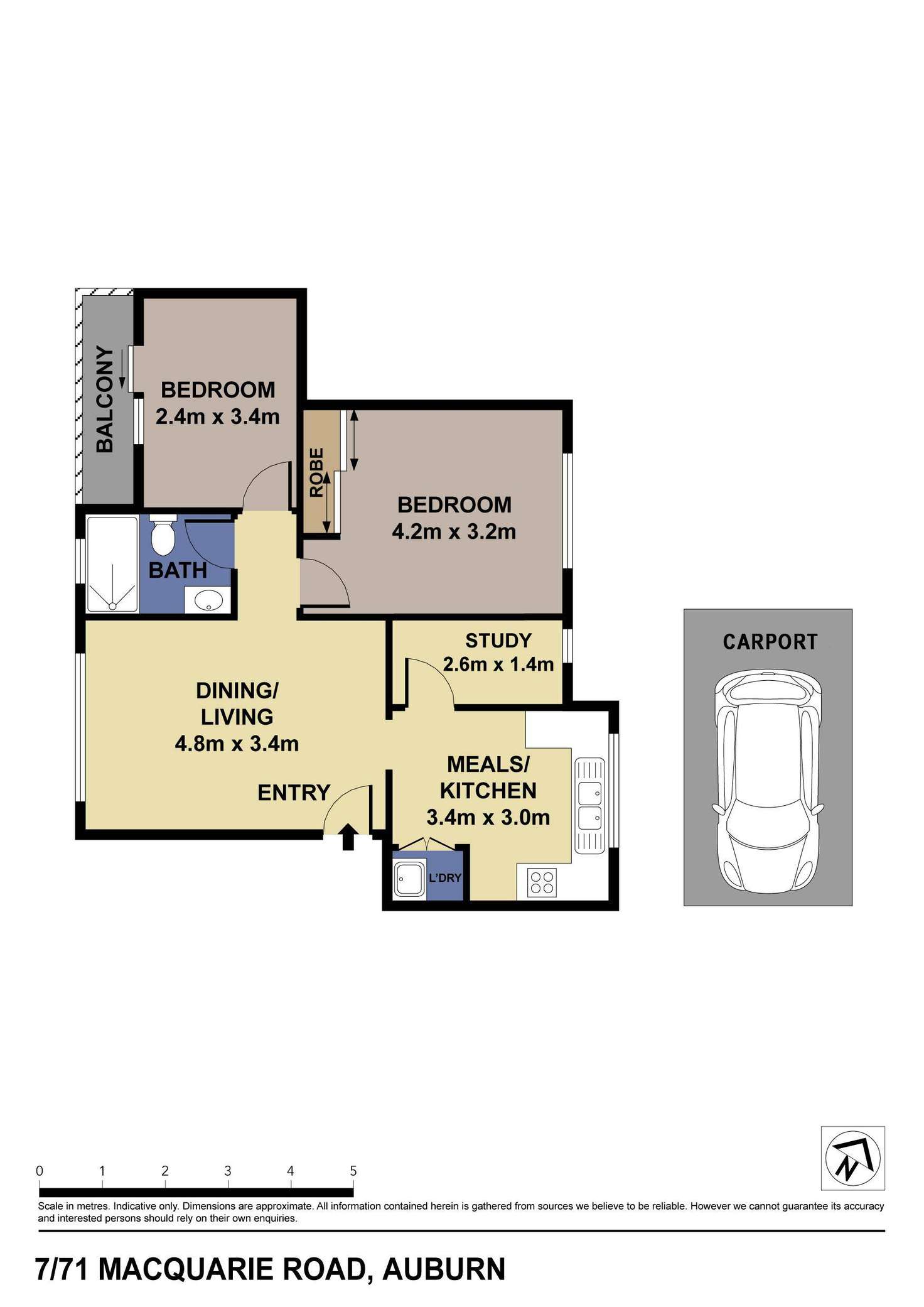 Floorplan of Homely unit listing, 7/71 Macquarie Road, Auburn NSW 2144