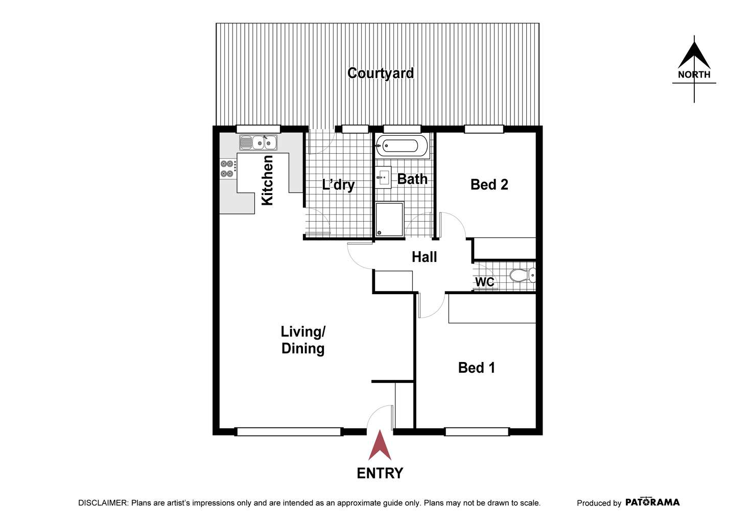 Floorplan of Homely townhouse listing, 12/17 Thurralilly Street, Queanbeyan NSW 2620