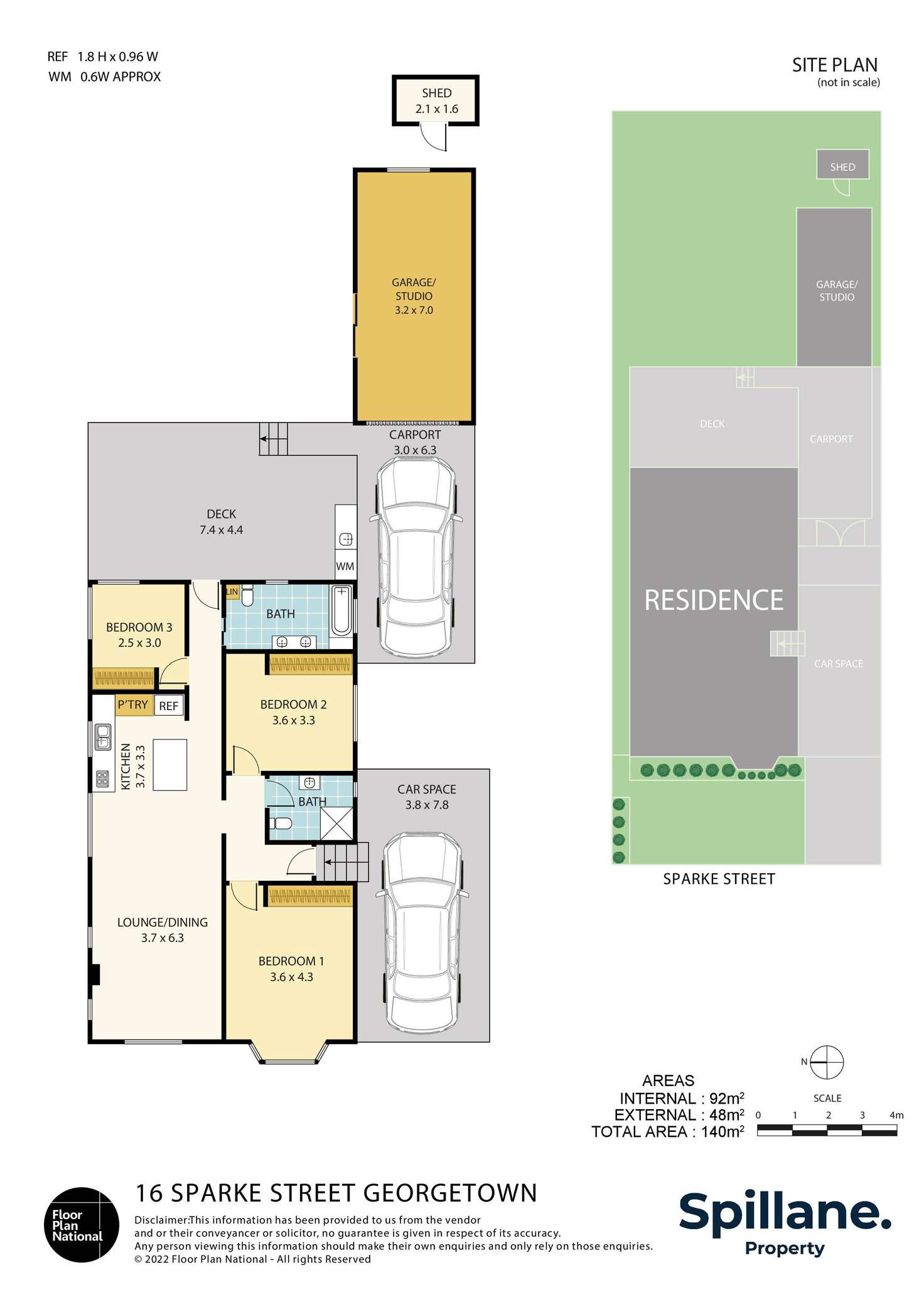 Floorplan of Homely house listing, 16 Sparke Street, Georgetown NSW 2298