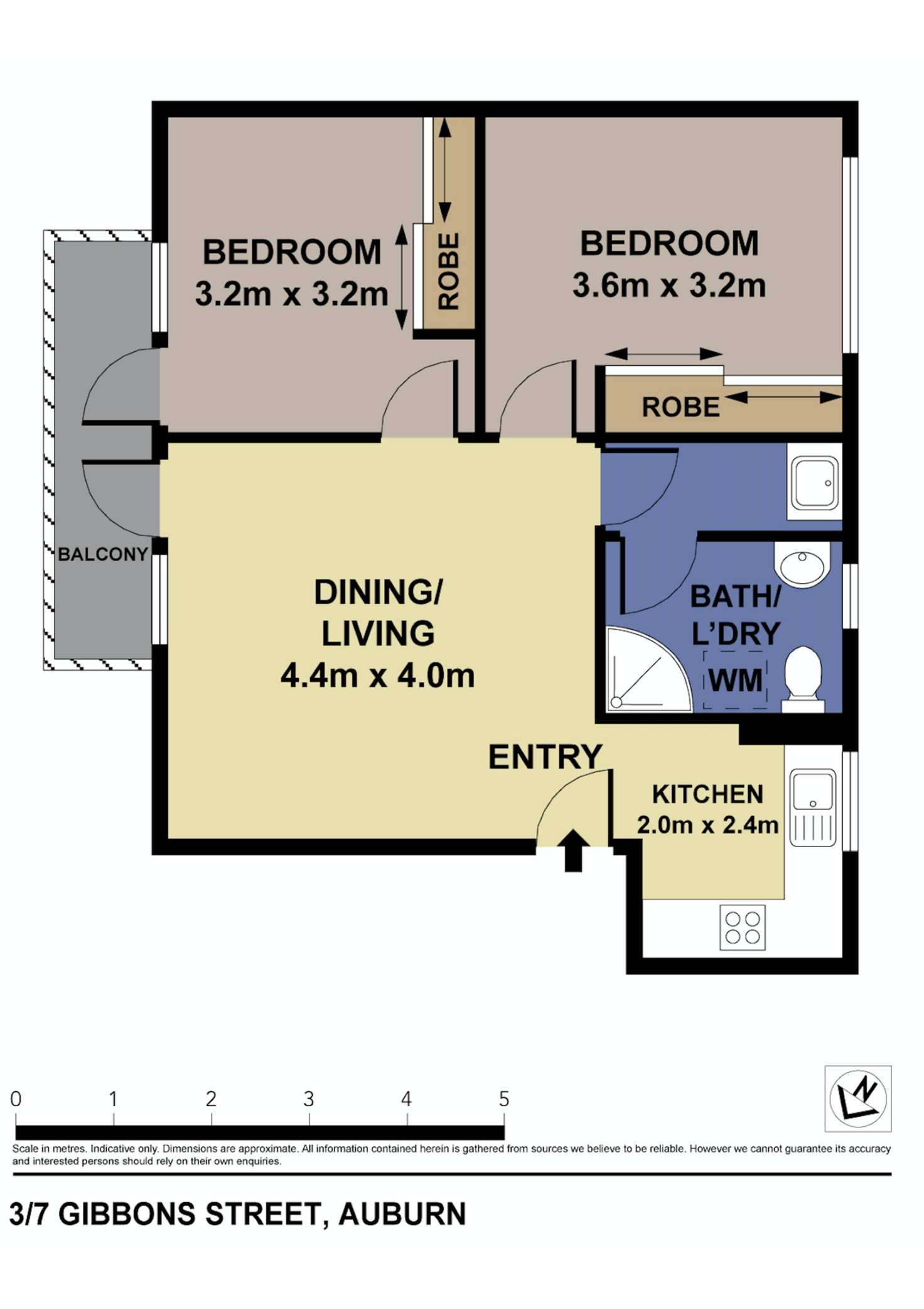 Floorplan of Homely unit listing, 3/7 Gibbons Street, Auburn NSW 2144