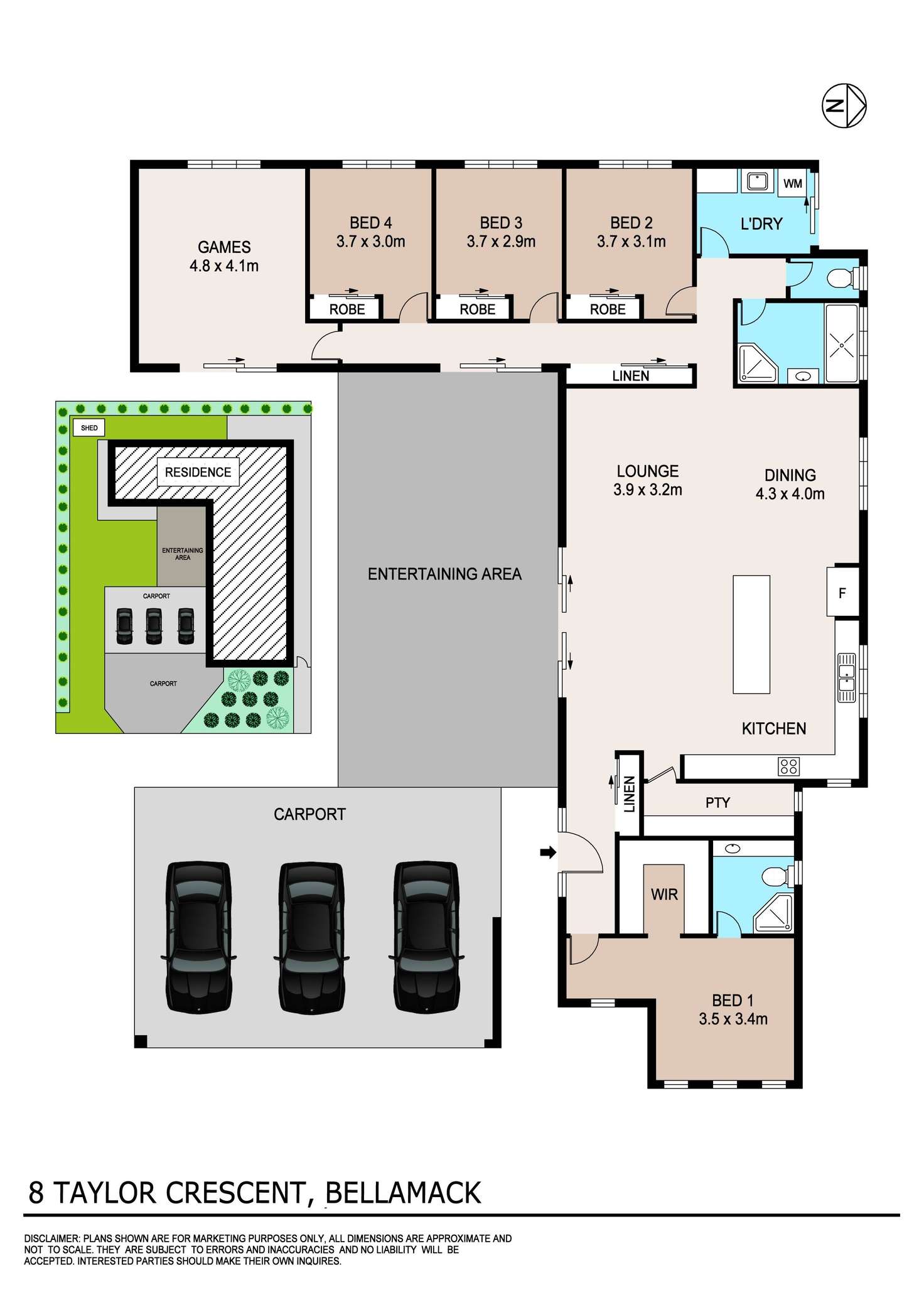 Floorplan of Homely house listing, 8 Taylor Crescent, Bellamack NT 832