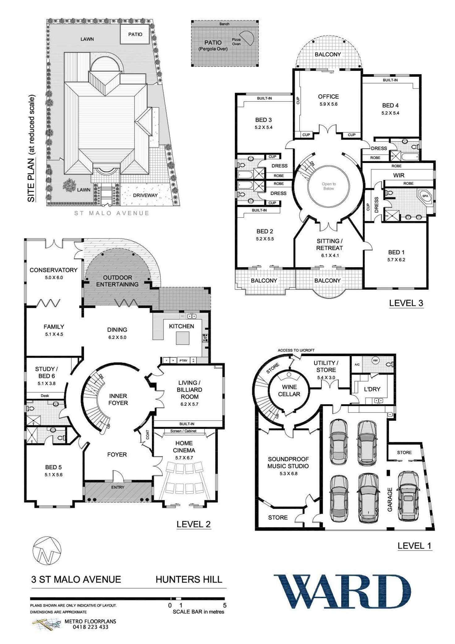 Floorplan of Homely house listing, 3 St Malo Avenue, Hunters Hill NSW 2110