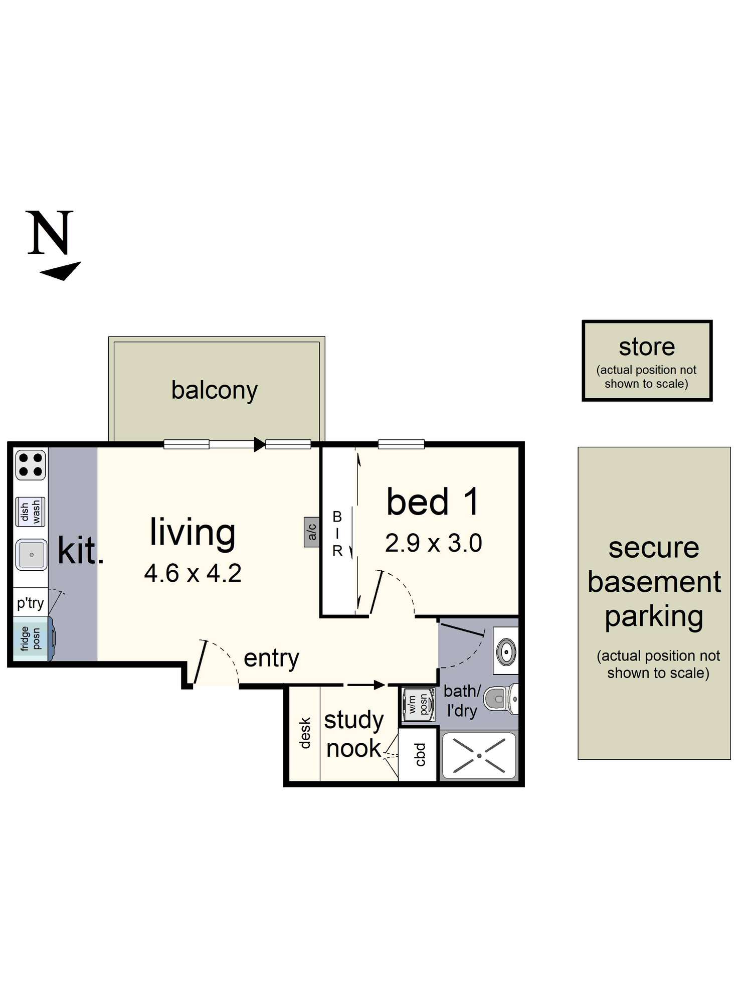Floorplan of Homely apartment listing, 605/36 Lynch Street, Hawthorn VIC 3122