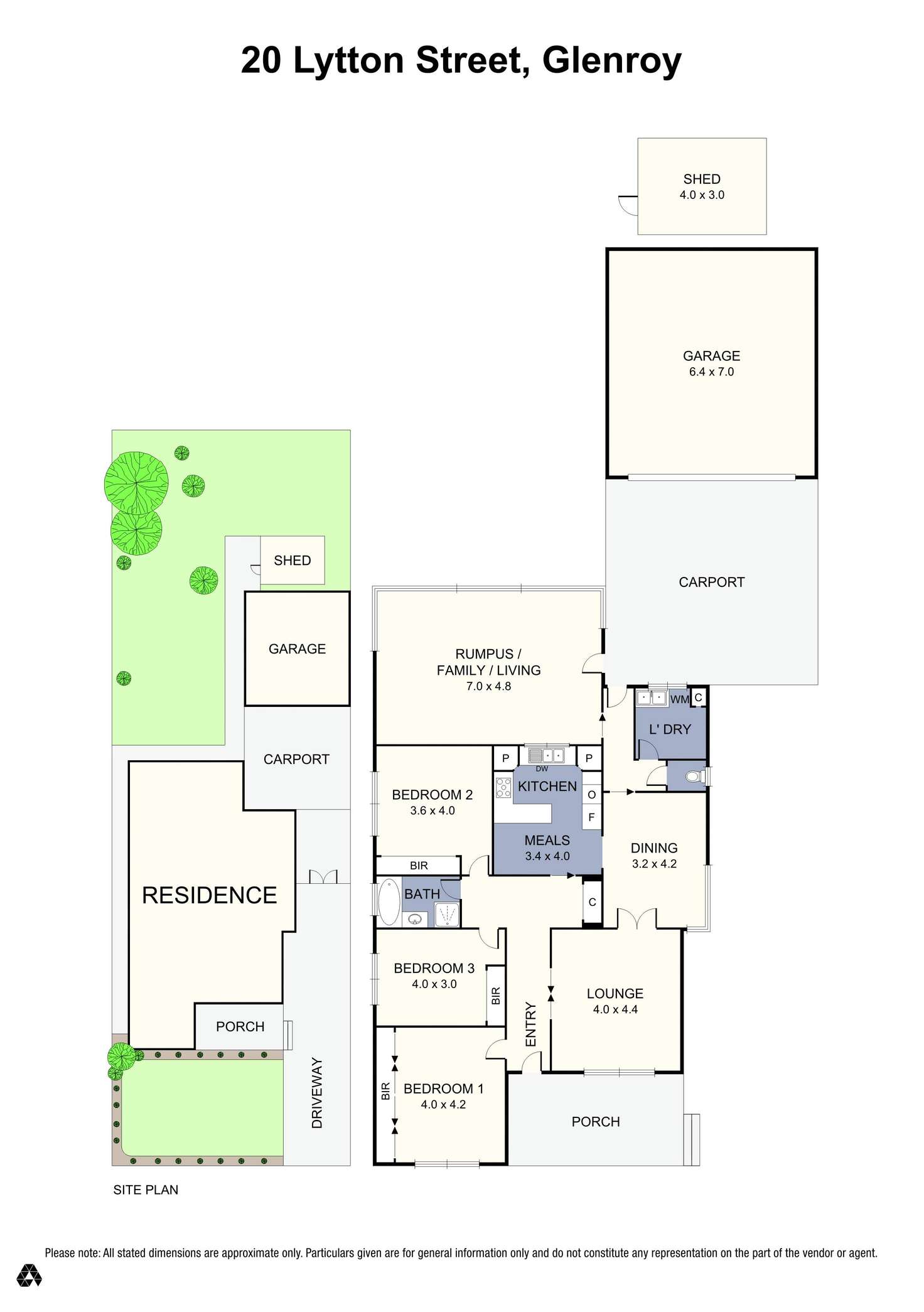 Floorplan of Homely house listing, 20 Lytton Street, Glenroy VIC 3046