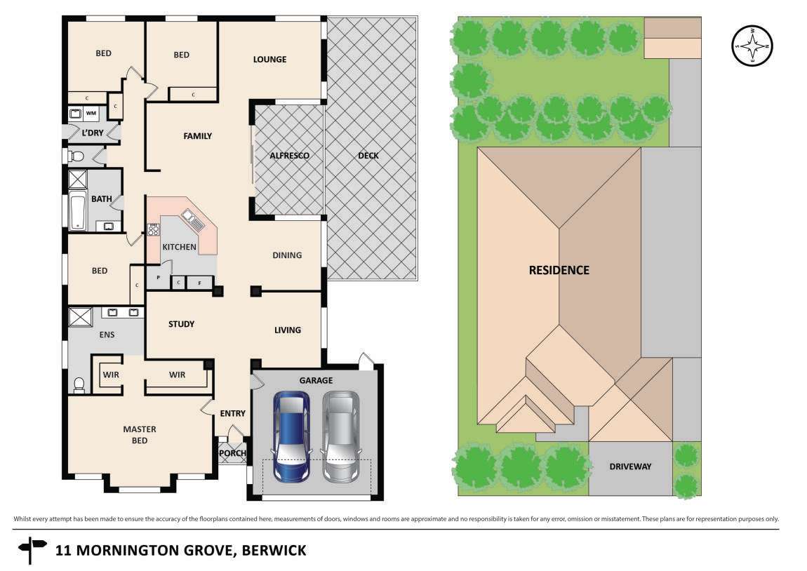 Floorplan of Homely house listing, 11 Mornington Grove, Berwick VIC 3806