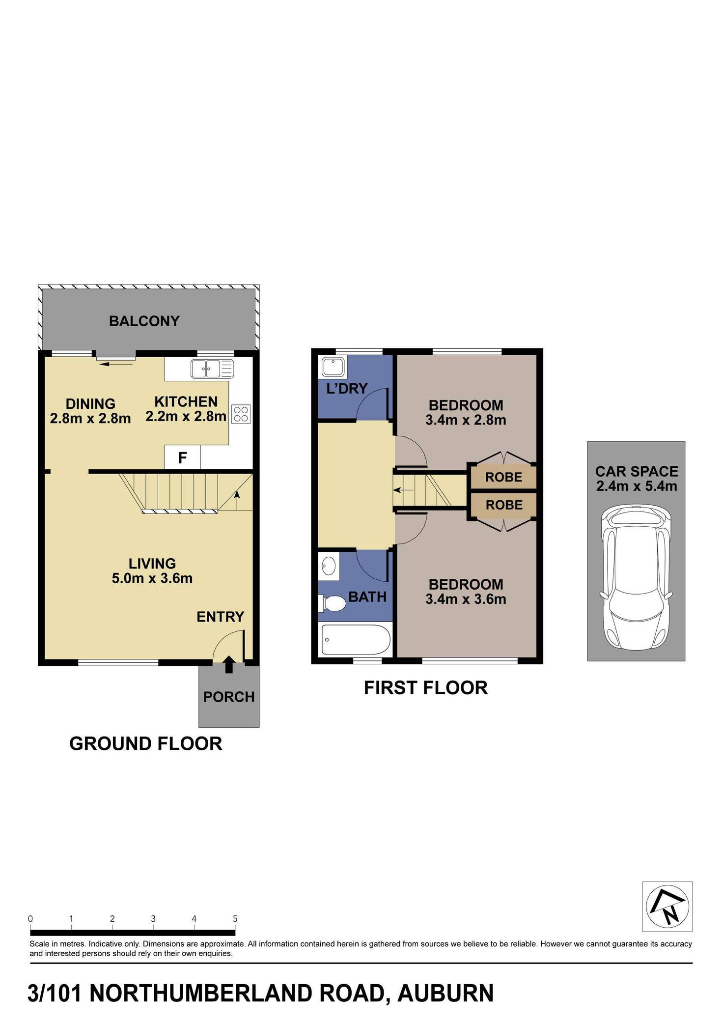 Floorplan of Homely unit listing, 3/101-103 Northumberland Road, Auburn NSW 2144