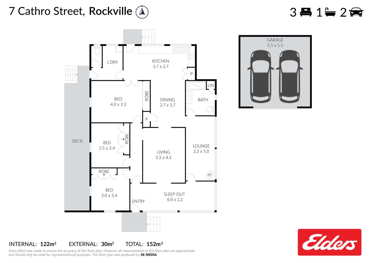 Floorplan of Homely house listing, 7 Cathro Street, Rockville QLD 4350
