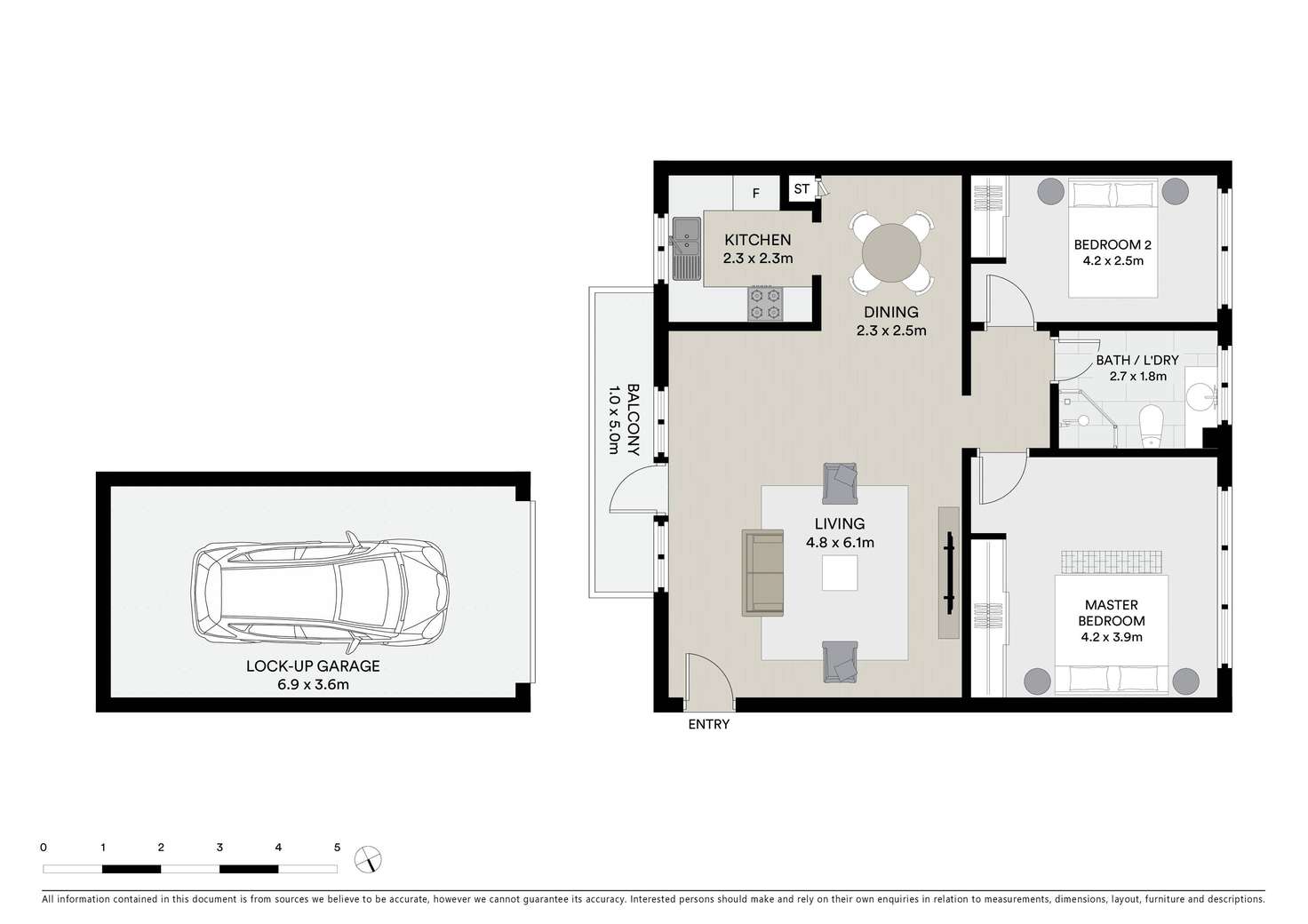 Floorplan of Homely unit listing, 3/31 Bruce Street, Brighton-Le-Sands NSW 2216