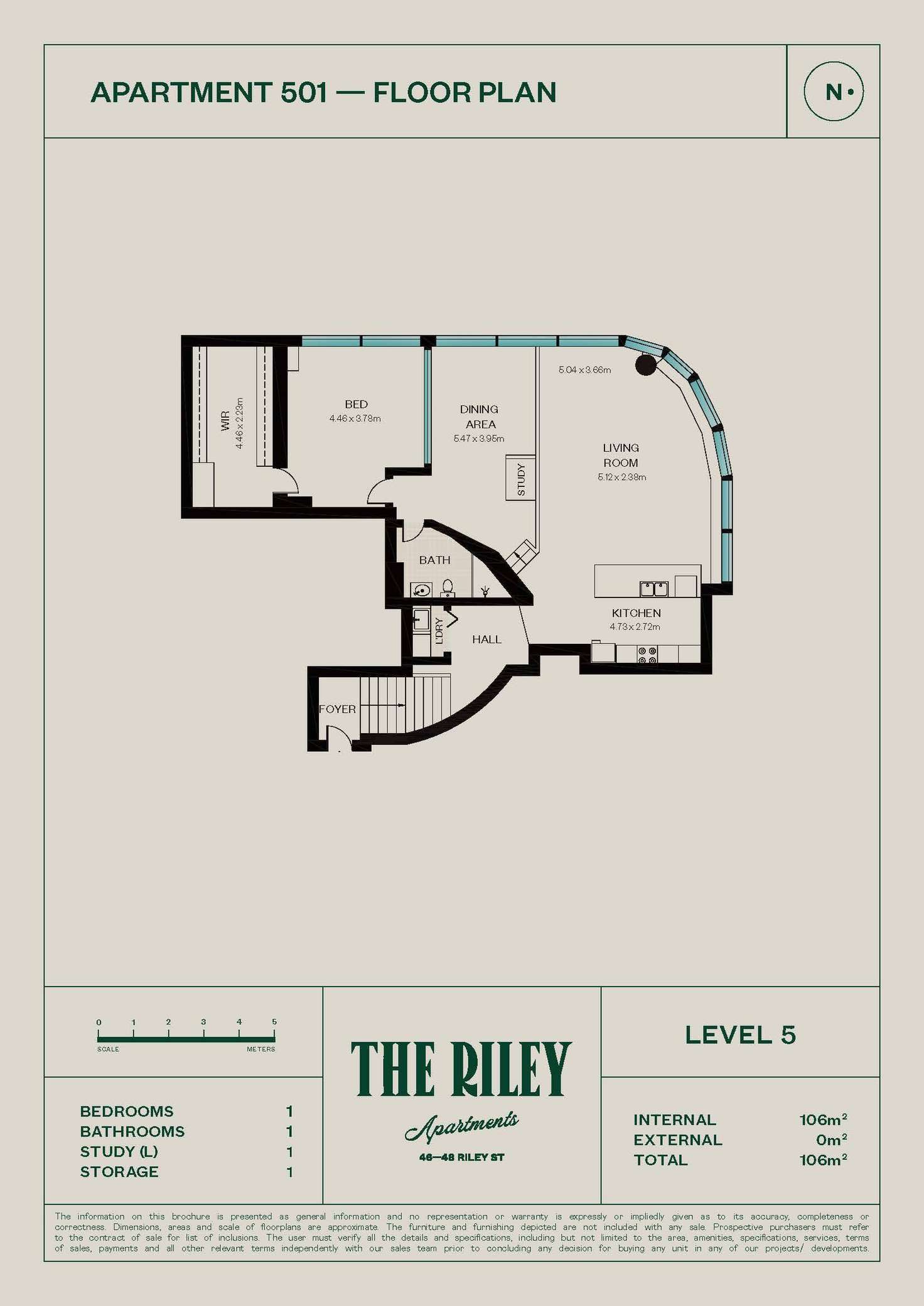 Floorplan of Homely apartment listing, 501/46-48 Riley Street, Woolloomooloo NSW 2011