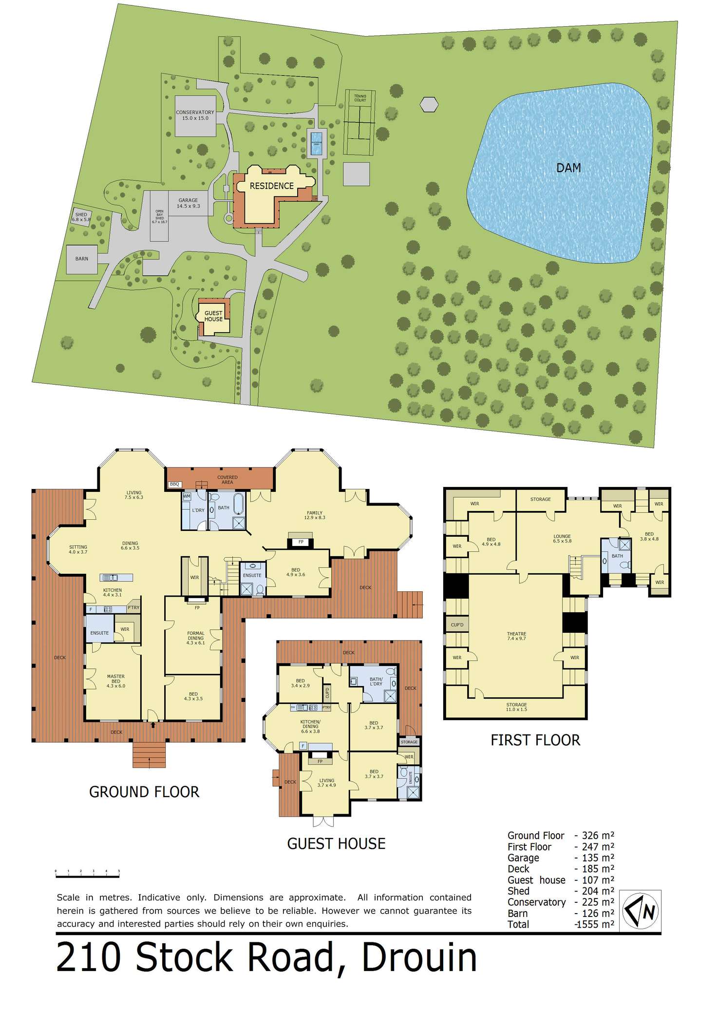 Floorplan of Homely acreageSemiRural listing, 210 Stock Road, Drouin West VIC 3818