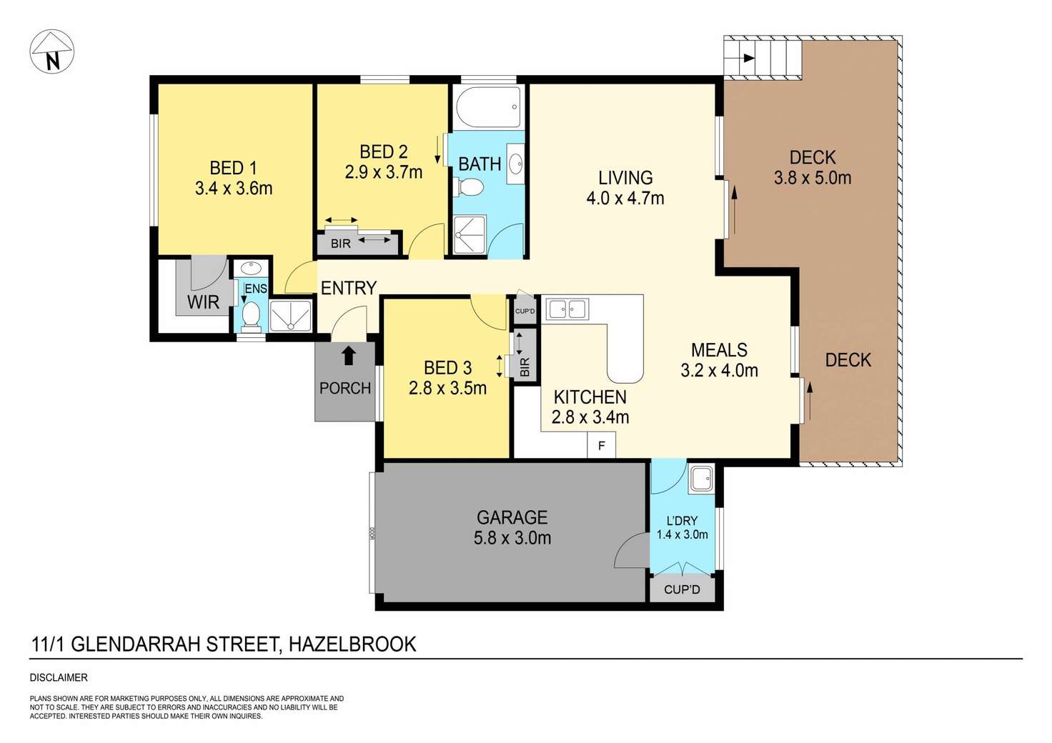 Floorplan of Homely villa listing, 11/1 Glendarrah Street, Hazelbrook NSW 2779