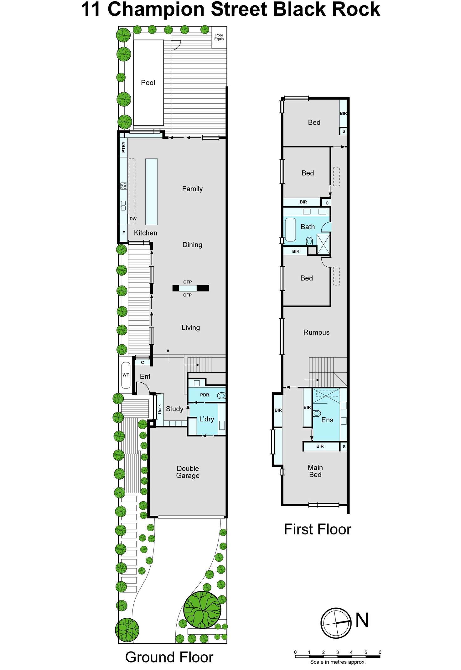 Floorplan of Homely townhouse listing, 11B Champion Street, Black Rock VIC 3193
