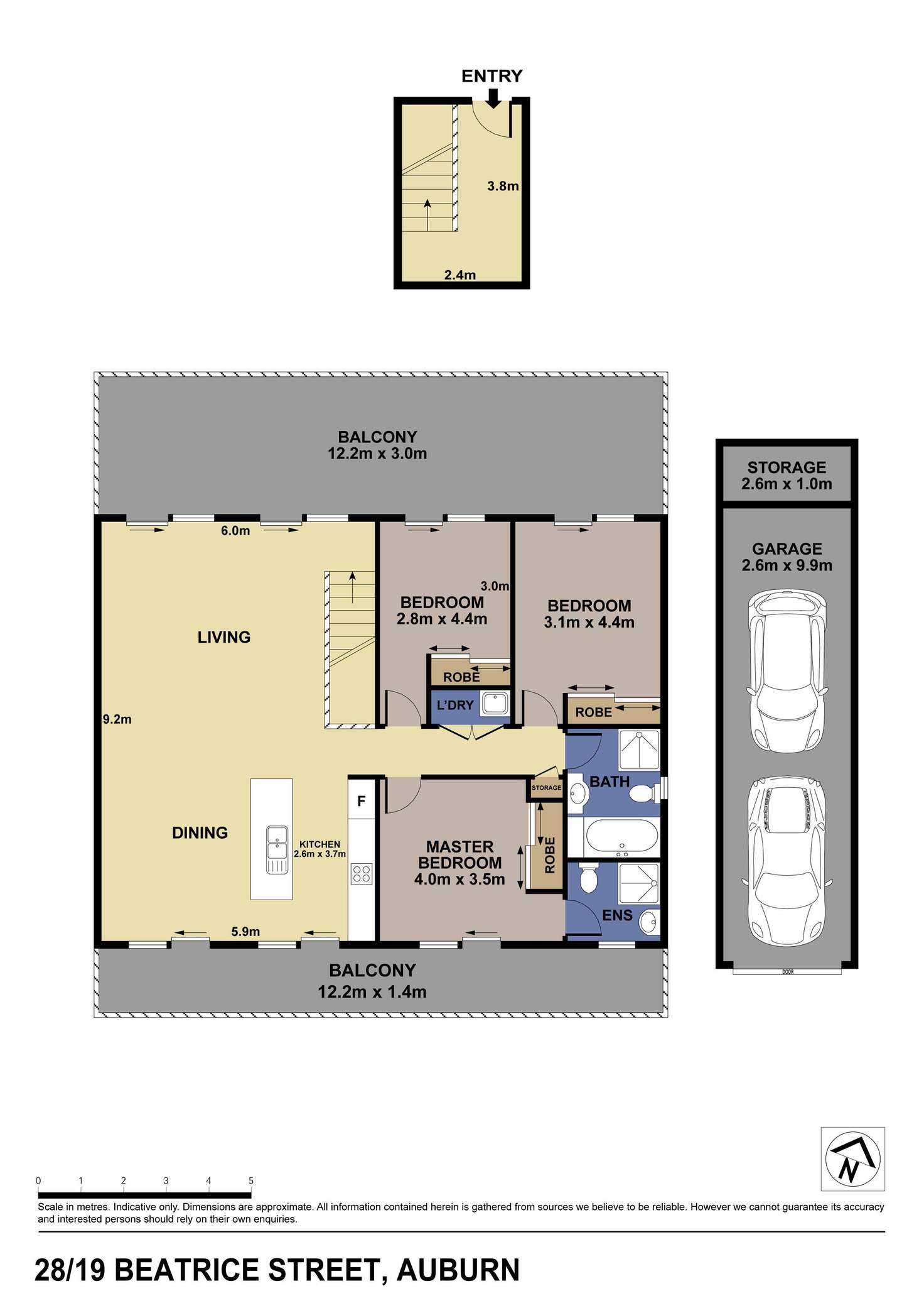 Floorplan of Homely unit listing, 28/19-25 Beatrice Street, Auburn NSW 2144