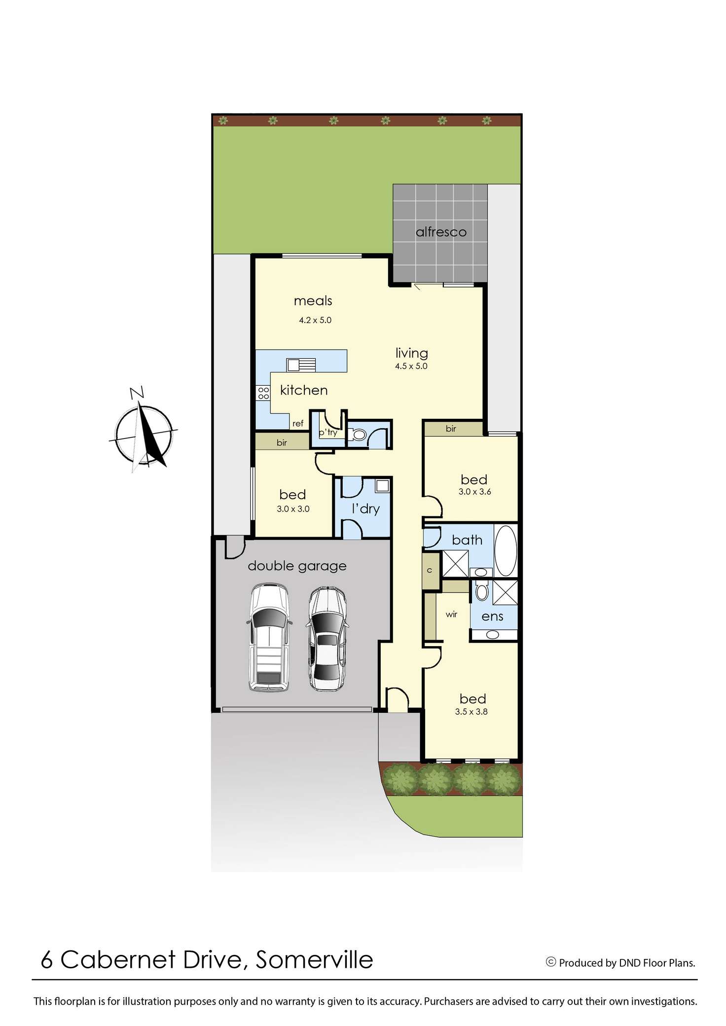 Floorplan of Homely house listing, 6 Cabernet Drive, Somerville VIC 3912