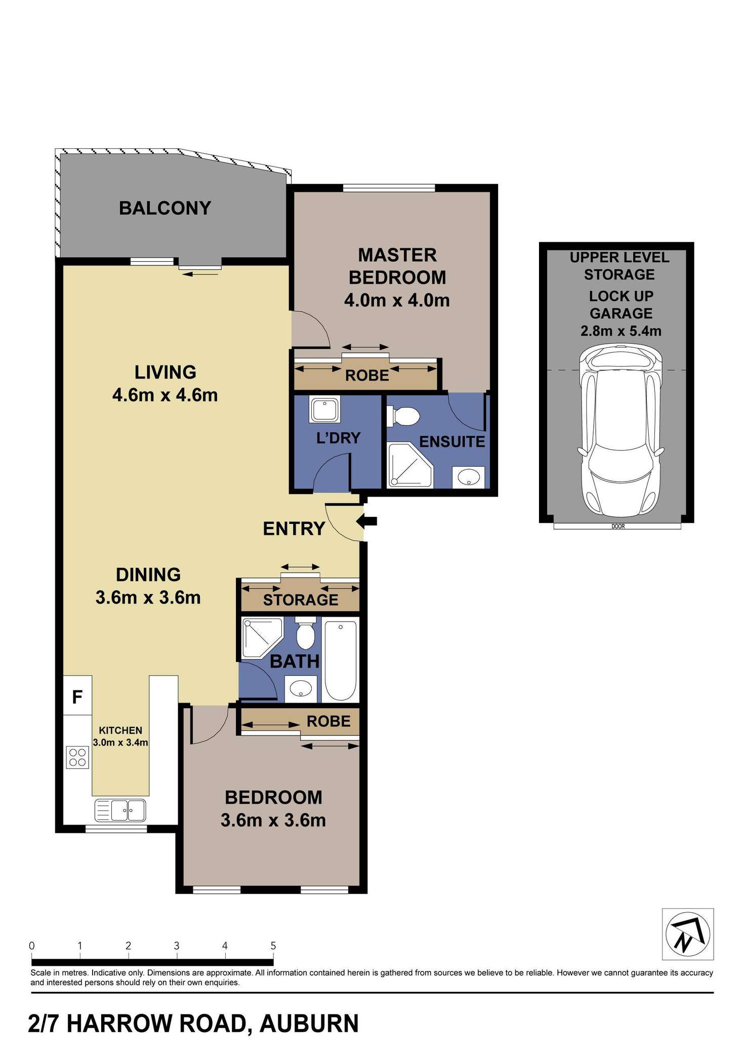 Floorplan of Homely unit listing, 2/7 Harrow Road, Auburn NSW 2144