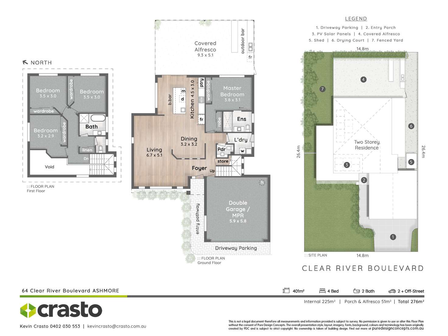 Floorplan of Homely house listing, 64 Clear River Boulevard, Ashmore QLD 4214