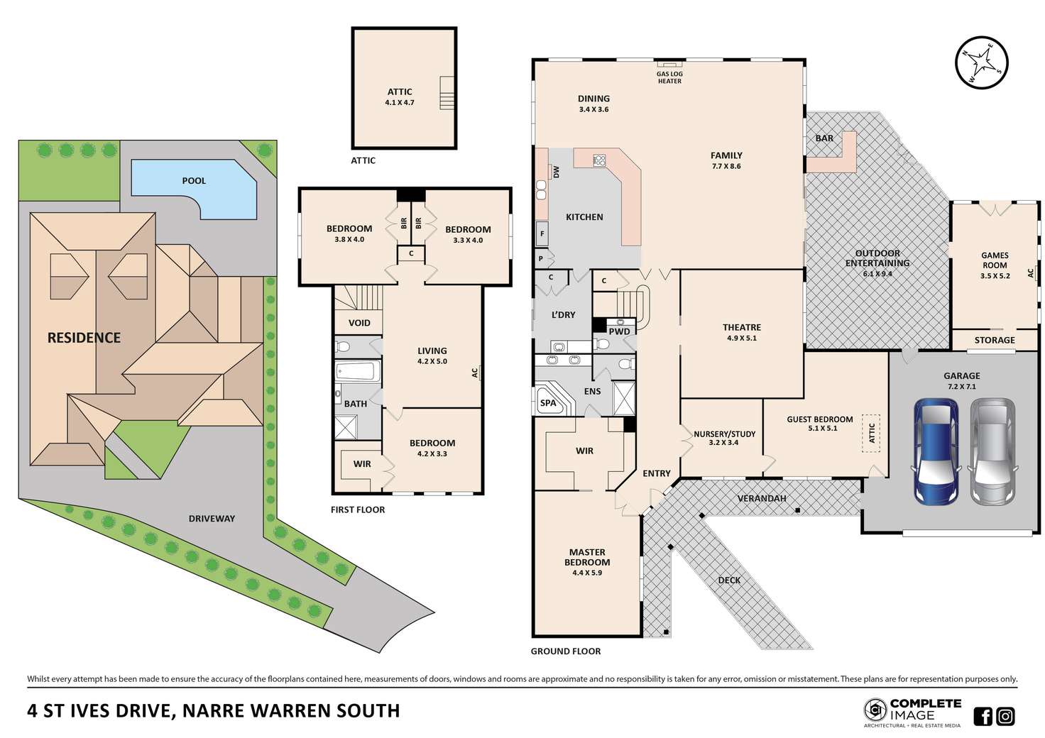 Floorplan of Homely house listing, 4 St Ives Drive, Narre Warren South VIC 3805