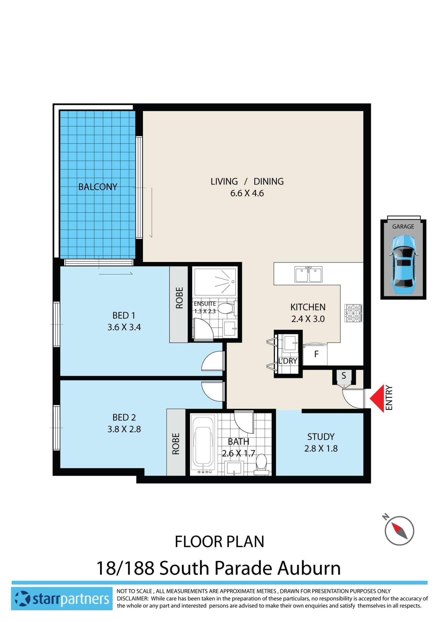 Floorplan of Homely unit listing, 18/188 South Parade, Auburn NSW 2144
