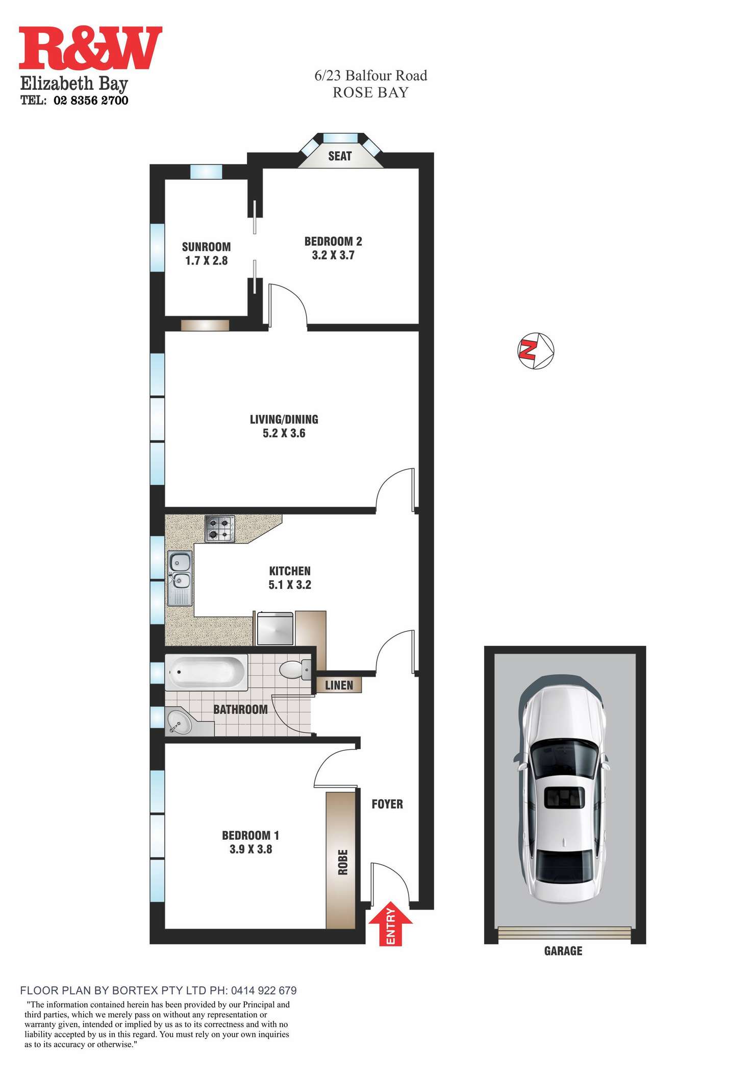 Floorplan of Homely apartment listing, 6/23 Balfour Road, Rose Bay NSW 2029