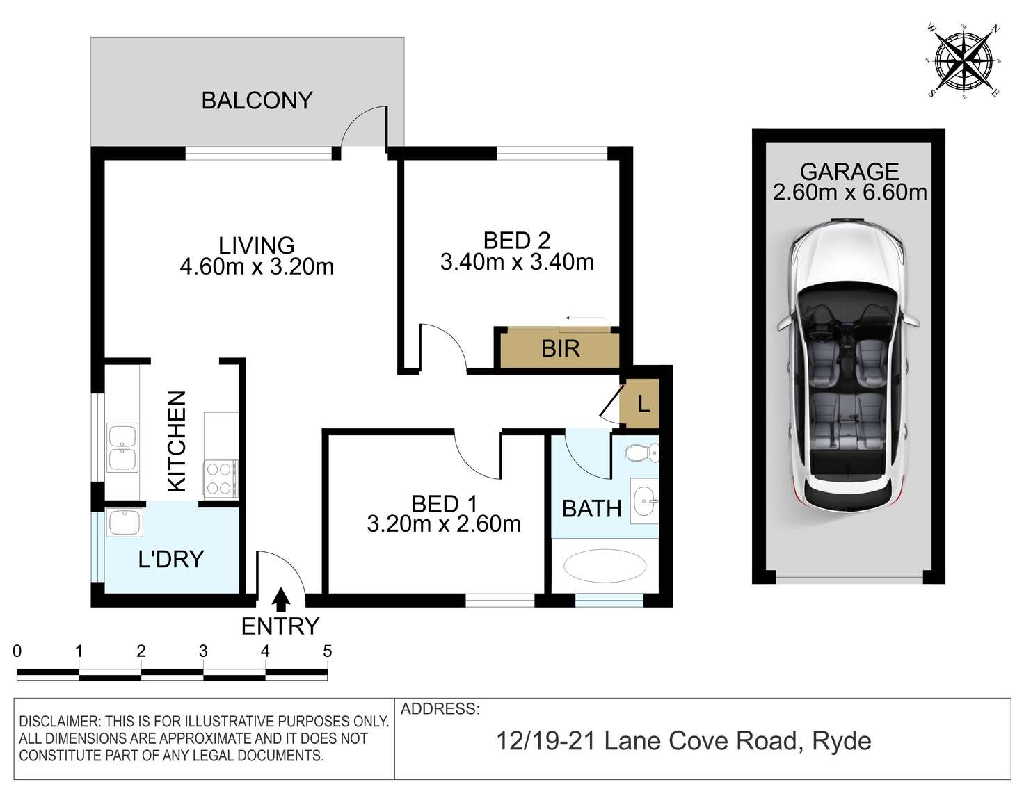 Floorplan of Homely apartment listing, 12/19-21 Lane Cove Road, Ryde NSW 2112