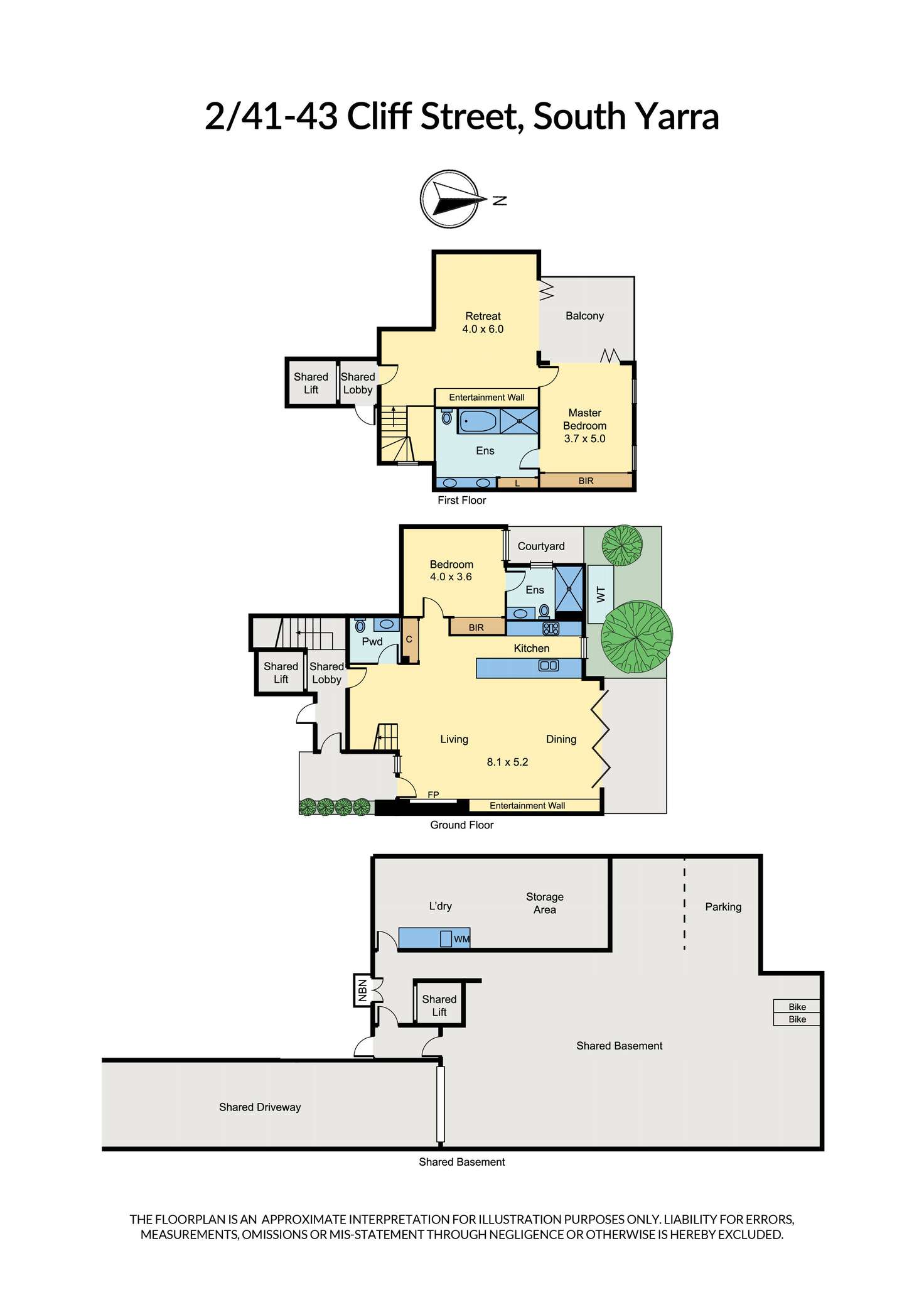 Floorplan of Homely residentialLand listing, 41-43 Cliff Street, South Yarra VIC 3141