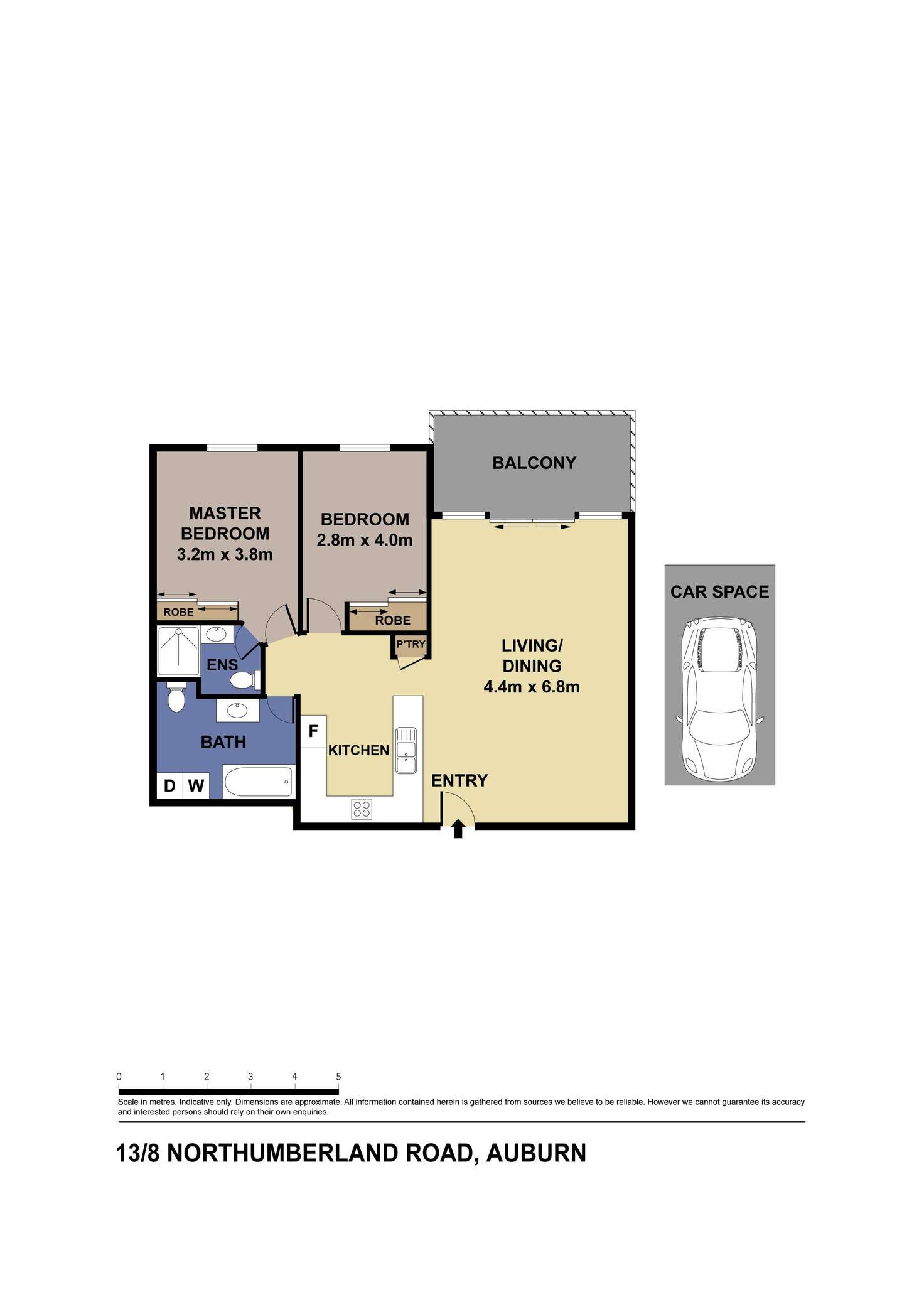 Floorplan of Homely unit listing, 13/8-10 Northumberland Road, Auburn NSW 2144