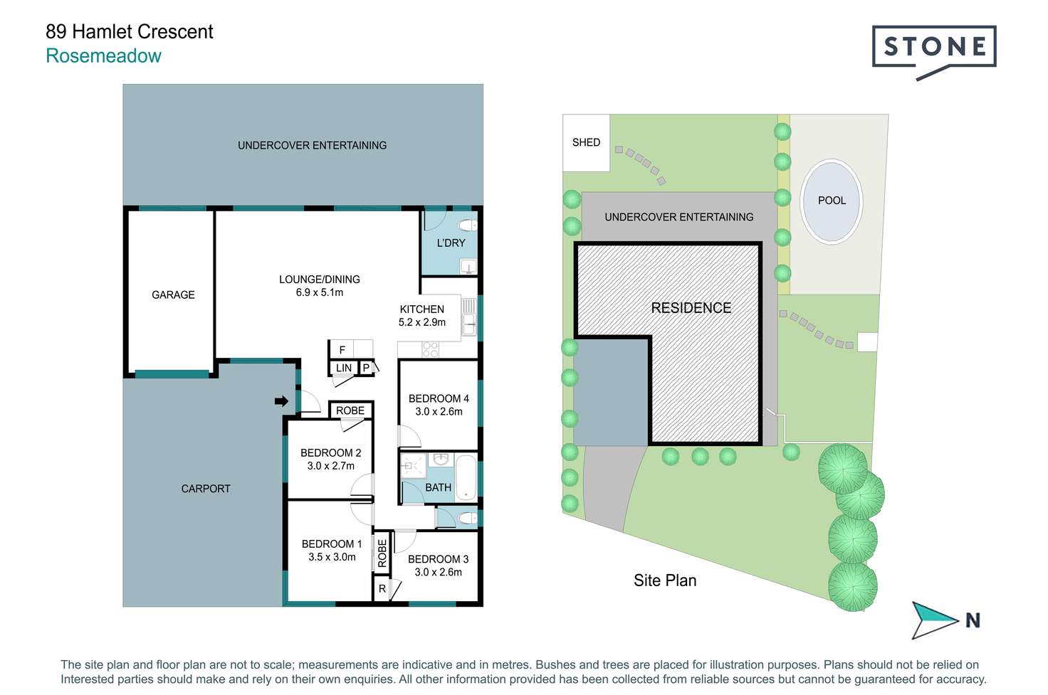 Floorplan of Homely house listing, 89 Hamlet Crescent, Rosemeadow NSW 2560