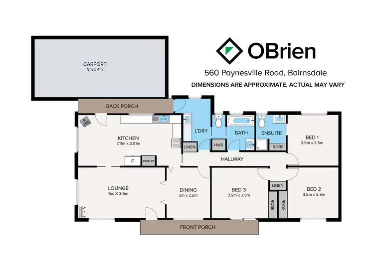 Floorplan of Homely house listing, 560 Paynesville Road, Bairnsdale VIC 3875