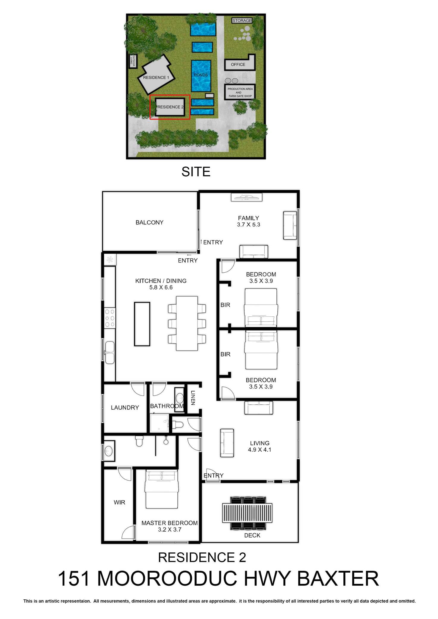 Floorplan of Homely house listing, 151 Moorooduc Highway, Baxter VIC 3911