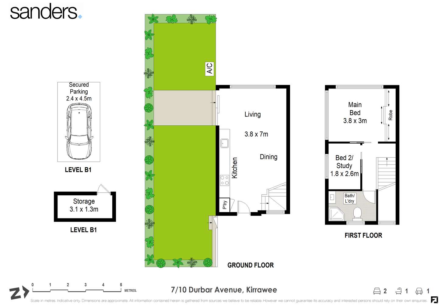Floorplan of Homely townhouse listing, 7/10 Durbar Avenue, Kirrawee NSW 2232