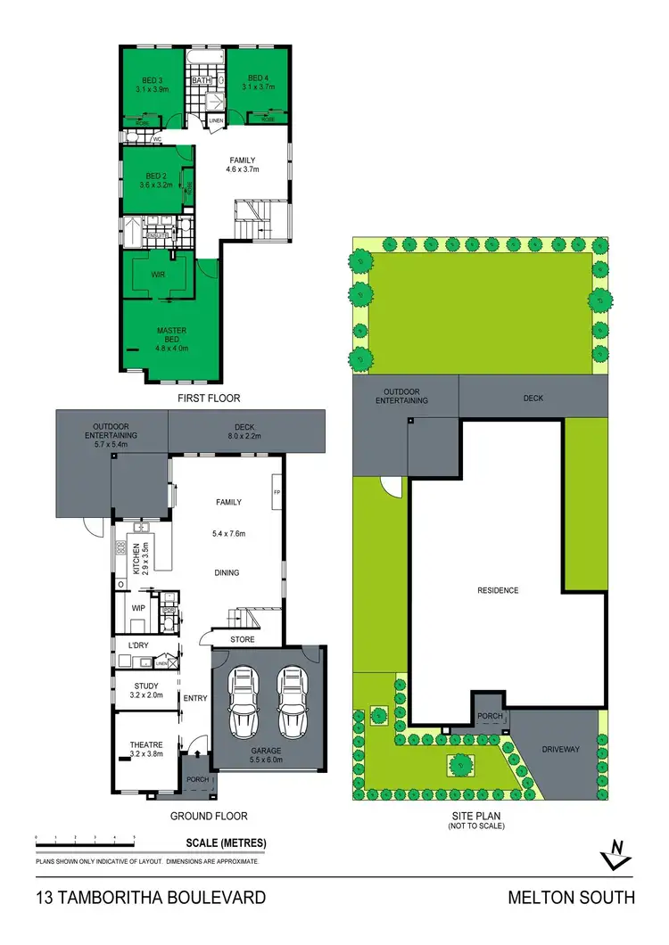 Floorplan of Homely house listing, 13 Tamboritha Boulevard, Weir Views VIC 3338
