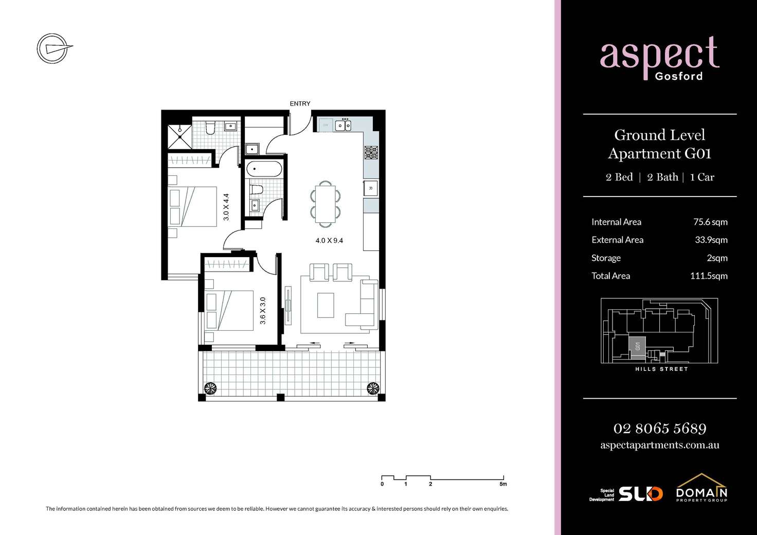 Floorplan of Homely apartment listing, LG05/62 Hills Street, North Gosford NSW 2250