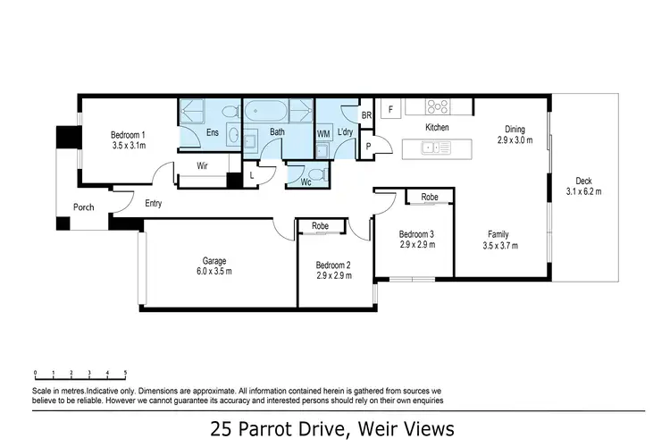 Floorplan of Homely house listing, 25 Parrot Drive, Weir Views VIC 3338