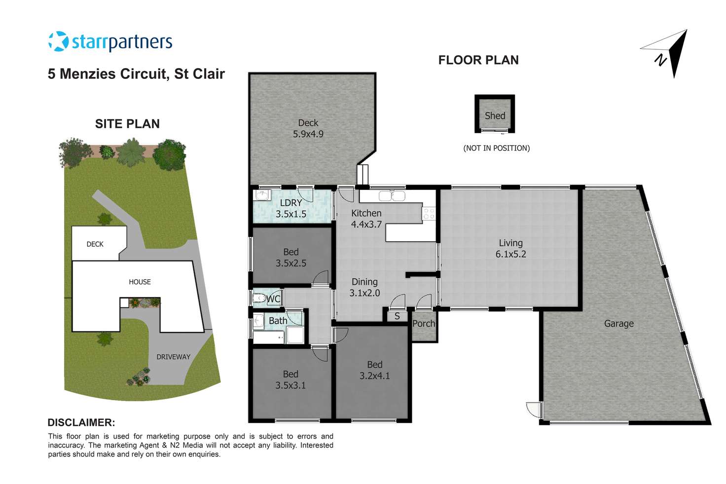 Floorplan of Homely house listing, 5 Menzies Circuit, St Clair NSW 2759