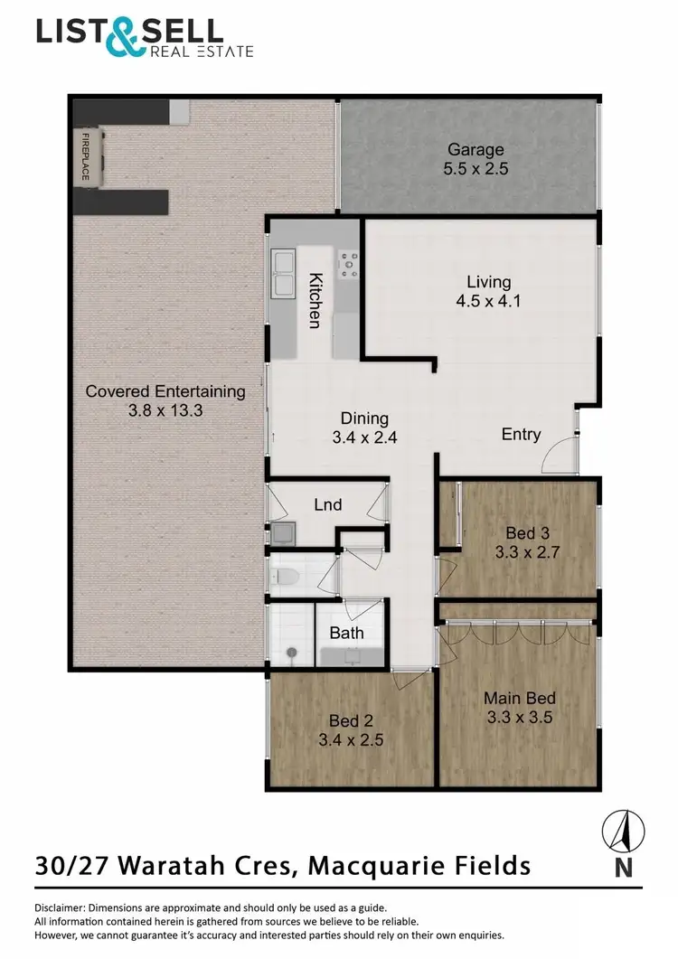 Floorplan of Homely villa listing, 30/27 Waratah Crescent, Macquarie Fields NSW 2564