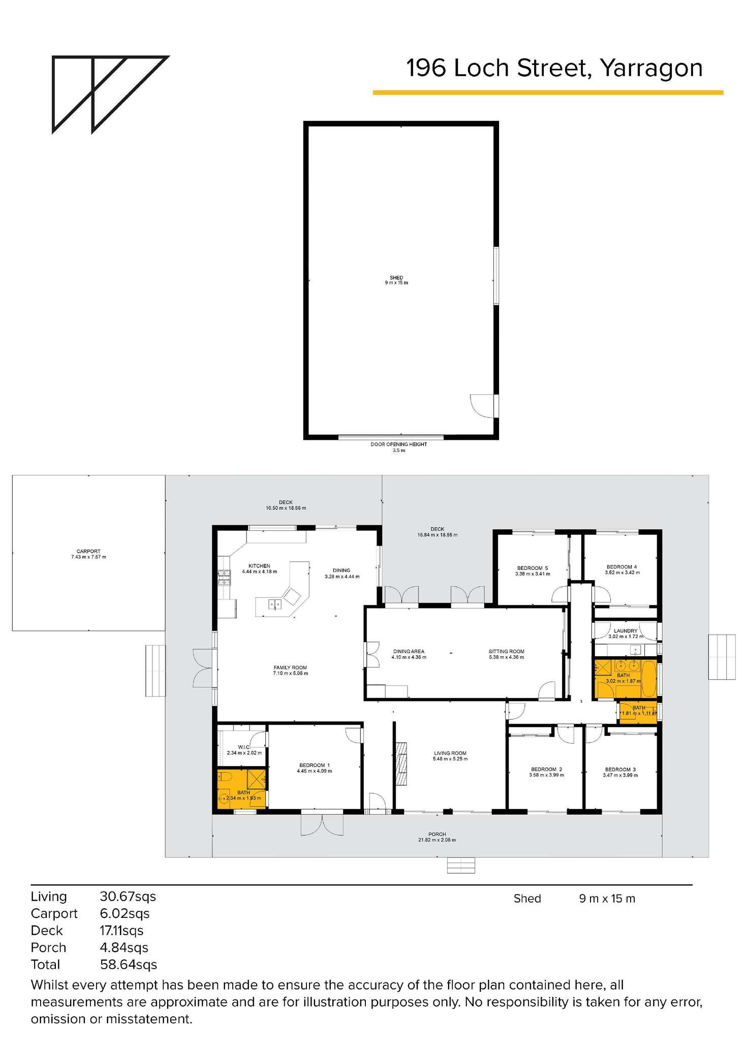 Floorplan of Homely lifestyle listing, 196 Loch Street, Yarragon VIC 3823