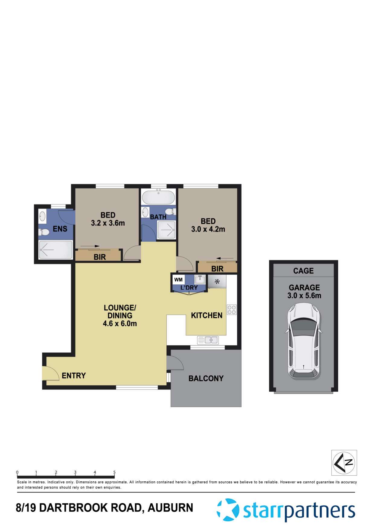 Floorplan of Homely unit listing, 8/19 Dartbrook Road, Auburn NSW 2144