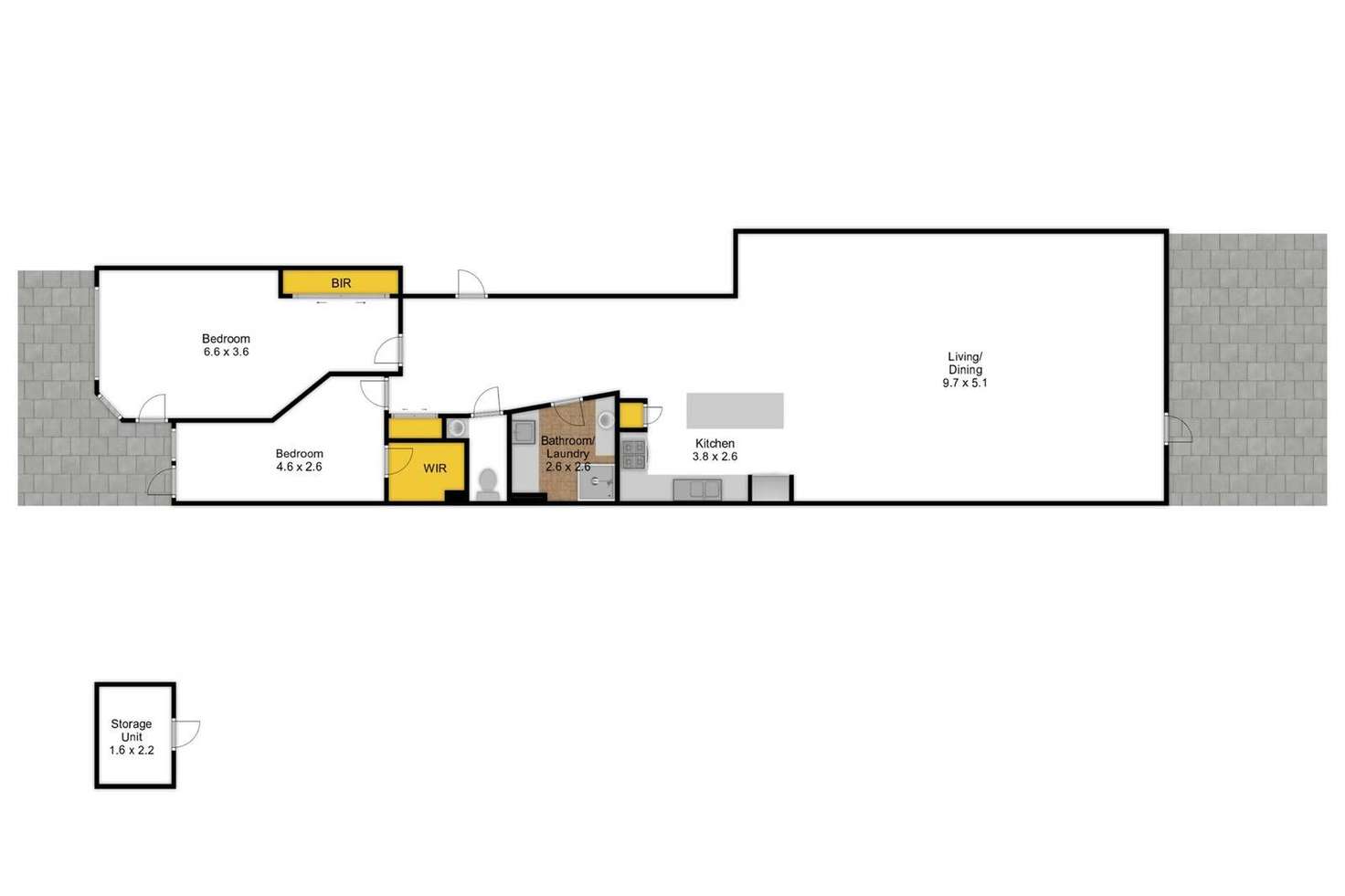 Floorplan of Homely unit listing, 1/247 Esplanade Esplanade, Lakes Entrance VIC 3909
