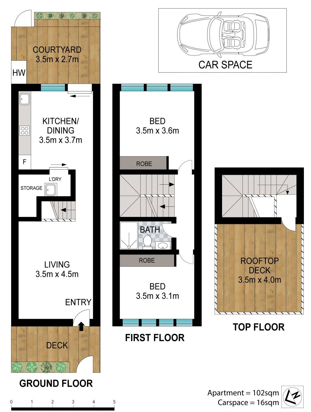 Floorplan of Homely apartment listing, 21/1 Danks Street, Waterloo NSW 2017
