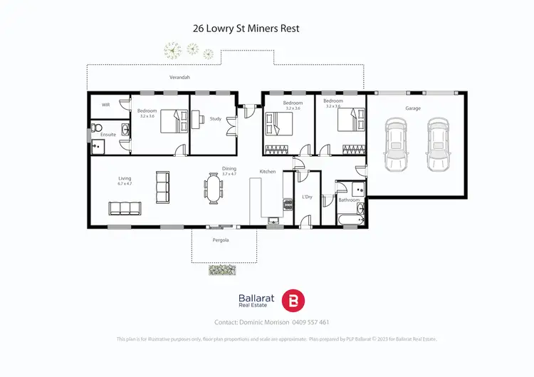 Floorplan of Homely house listing, 26 Lowry Crescent, Miners Rest VIC 3352