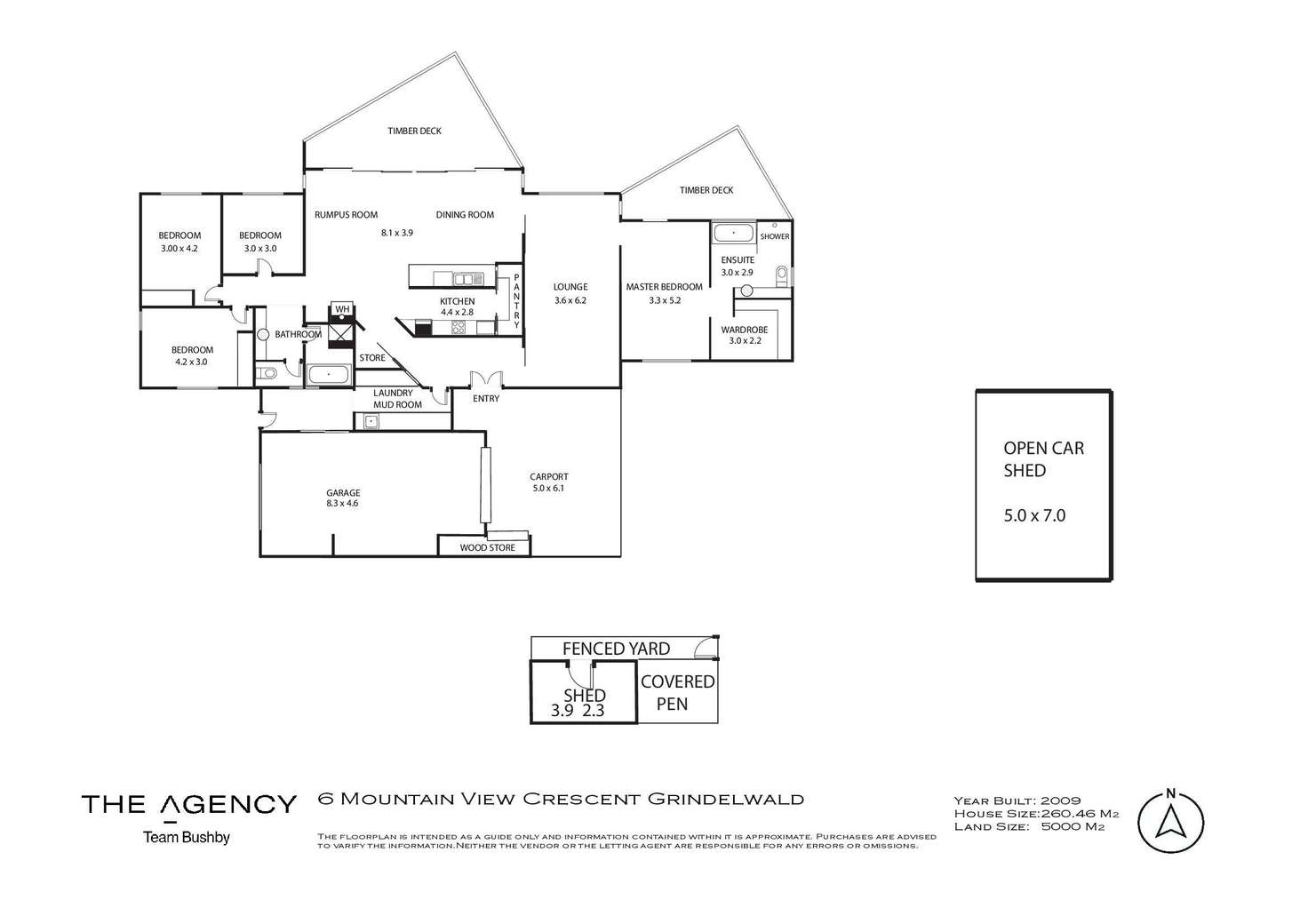 Floorplan of Homely house listing, 6 Mountain View Crescent, Grindelwald TAS 7277