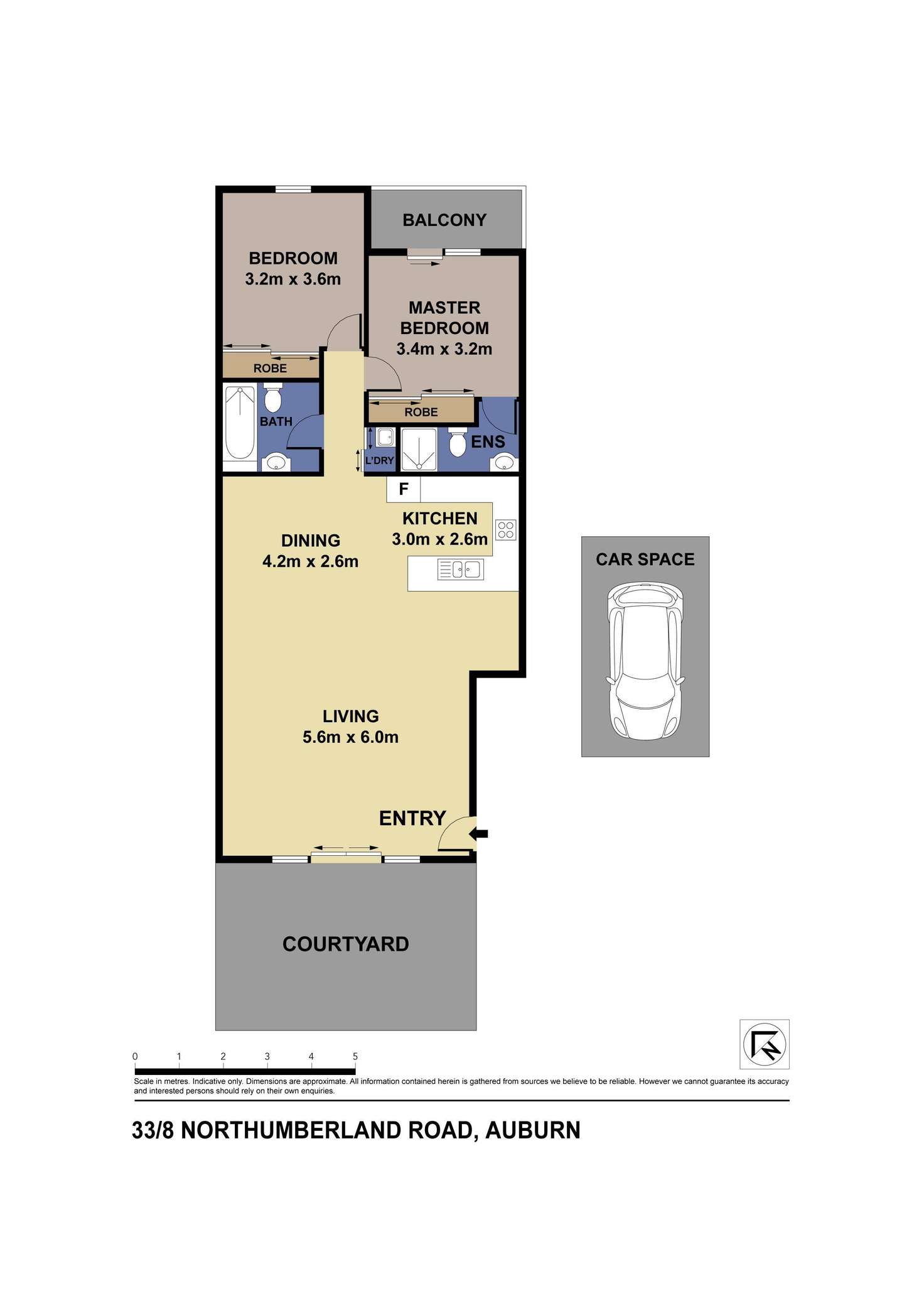 Floorplan of Homely unit listing, 33/8-10 Northumberland Road, Auburn NSW 2144