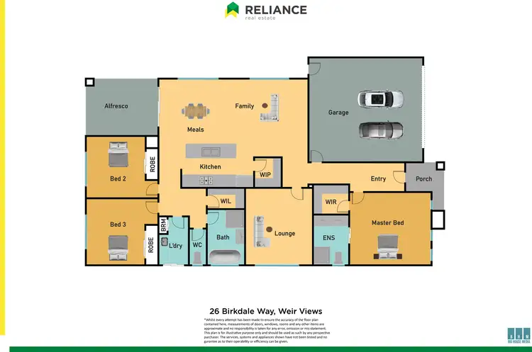 Floorplan of Homely house listing, 26 Birkdale Way, Weir Views VIC 3338