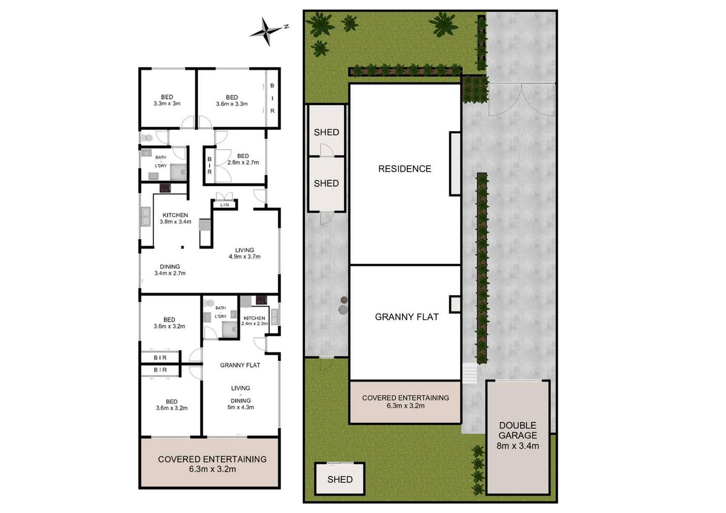 Floorplan of Homely house listing, 23 & 1/23 Valparaiso Avenue, Toongabbie NSW 2146