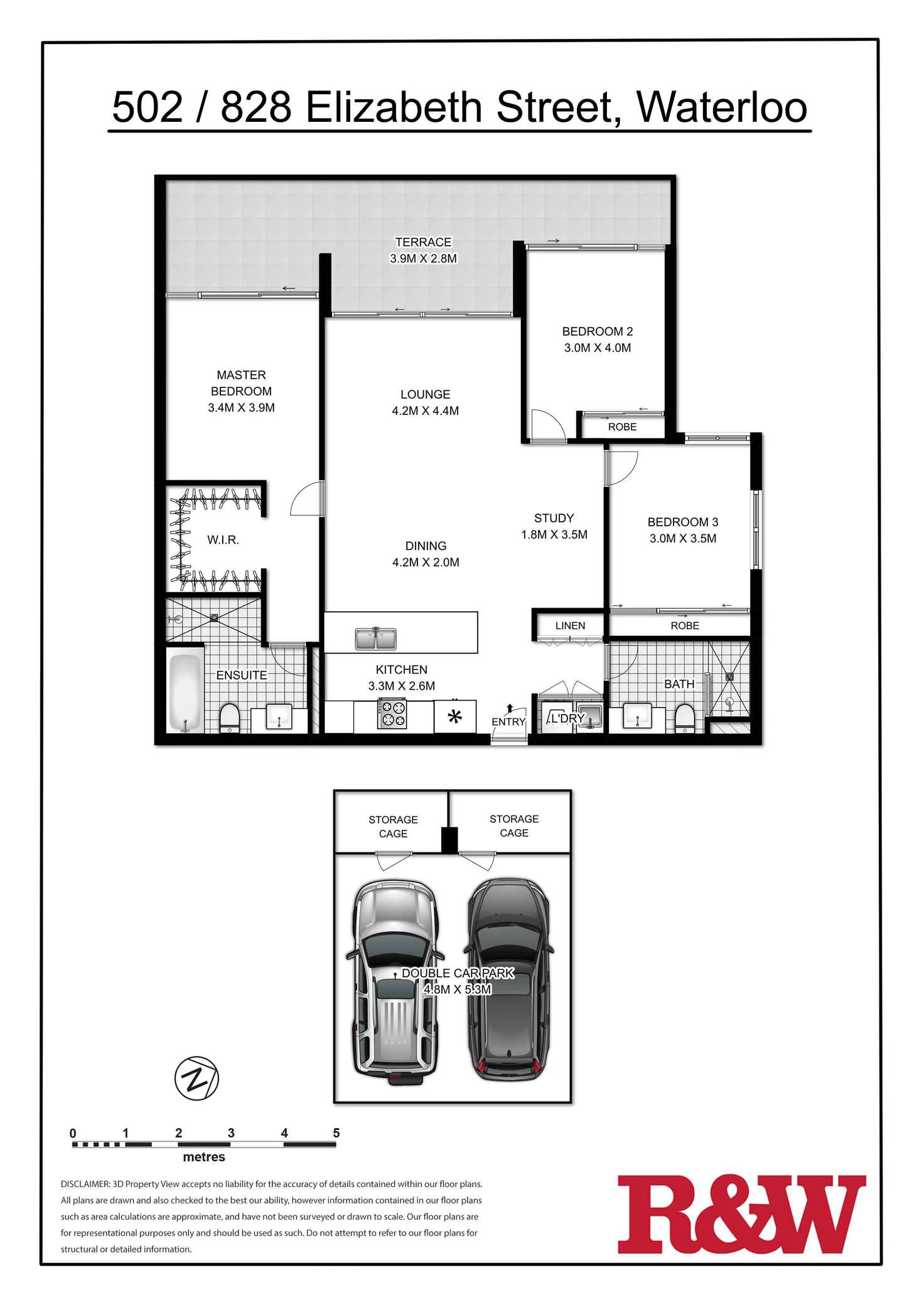 Floorplan of Homely apartment listing, 502/828 Elizabeth Street, Waterloo NSW 2017