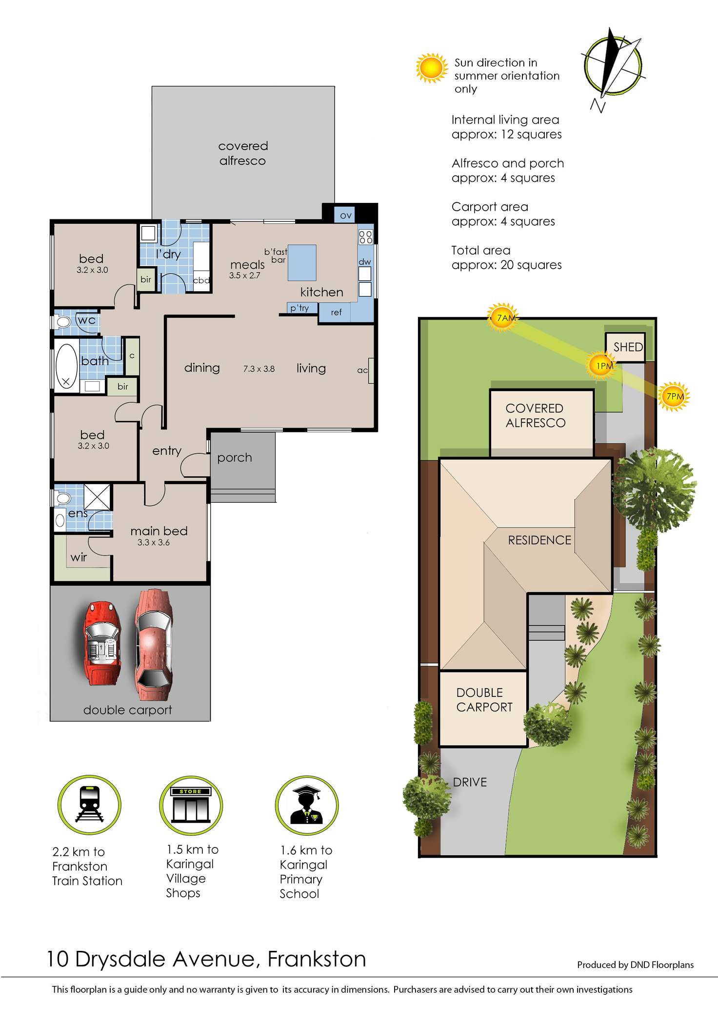 Floorplan of Homely house listing, 10 Drysdale Avenue, Frankston VIC 3199