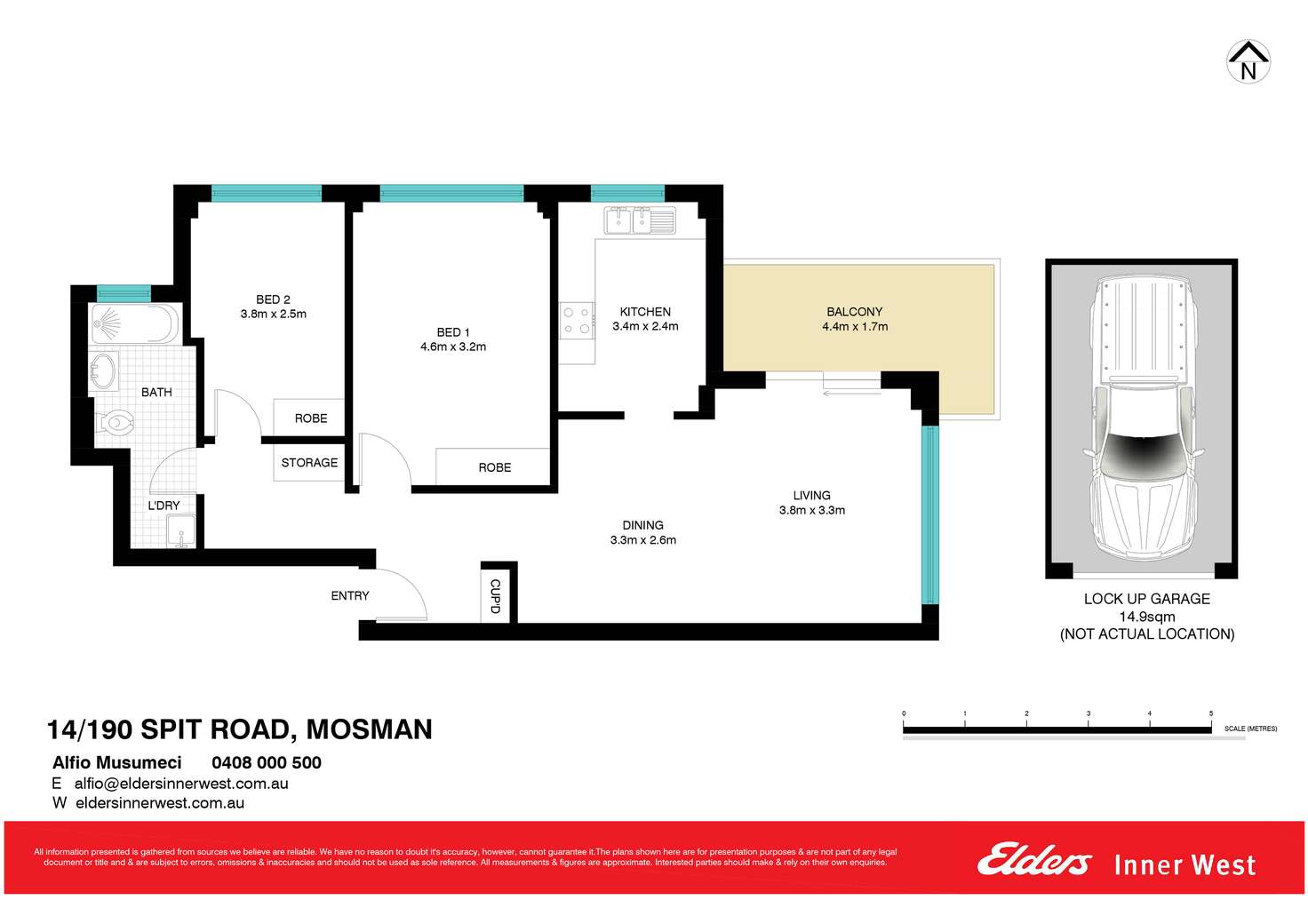 Floorplan of Homely apartment listing, 14/190 Spit Road, Mosman NSW 2088